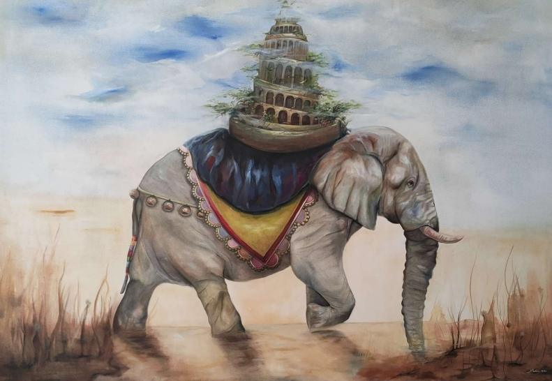 The Sacred Garden | Oil on Canvas | 120 x 170 cm | SOLD