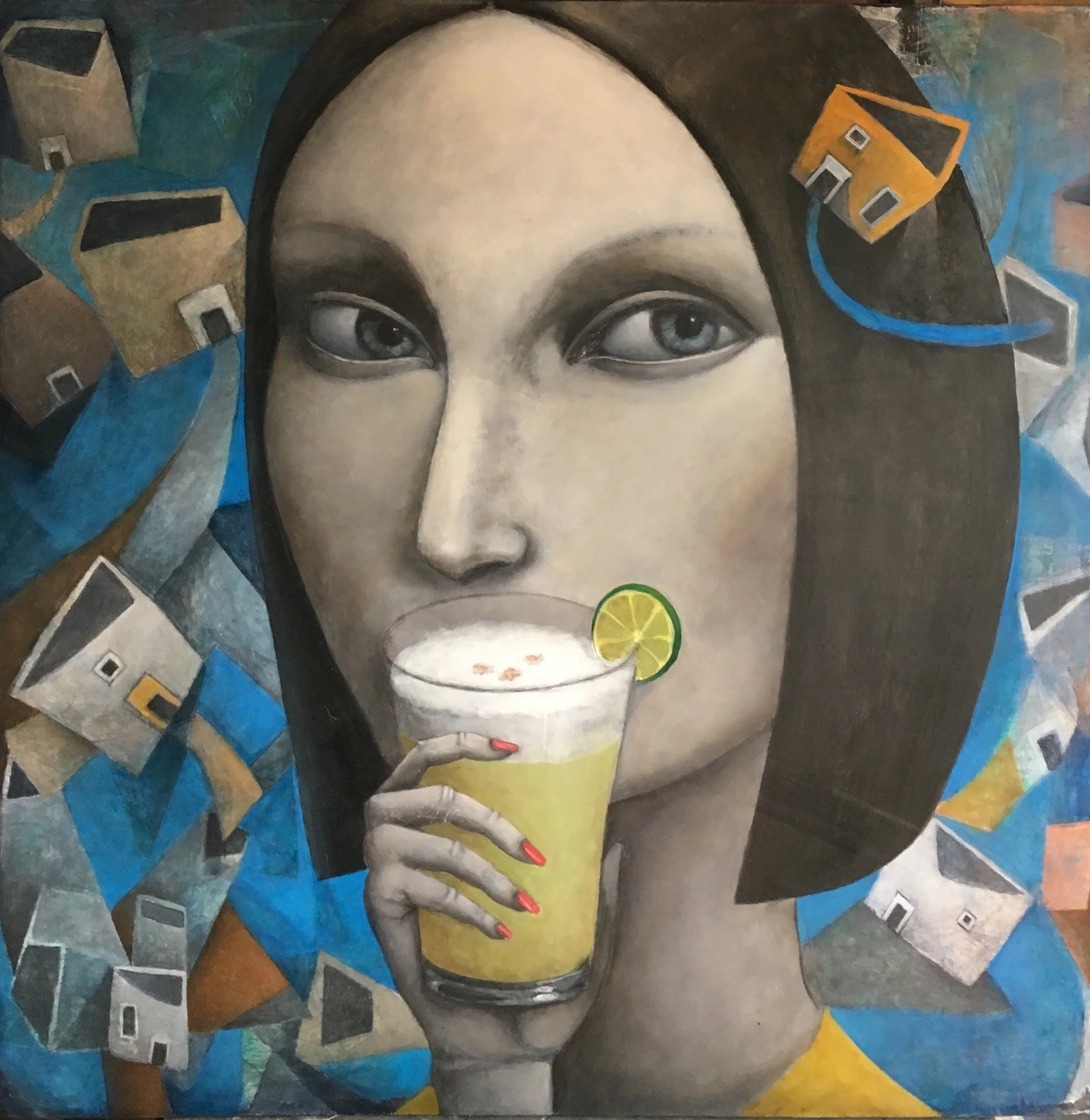 Continuous Celebrations | Oil on Canvas | 100 x 100 cm | 4500 USD