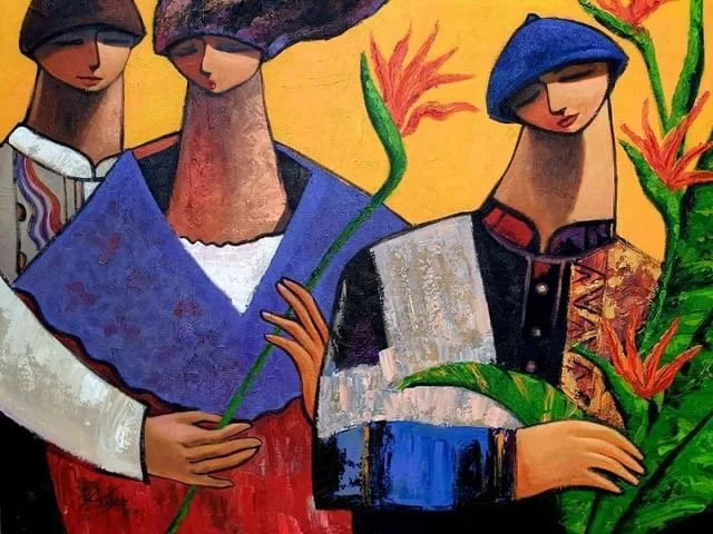 Birds of Paradise | Acrylic on Canvas | 91 x 122 cm | On Demand