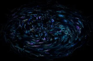 Cosmos Flowers | Painting on Recycled CD + Digital Manipulation in Photoshop | 100 USD