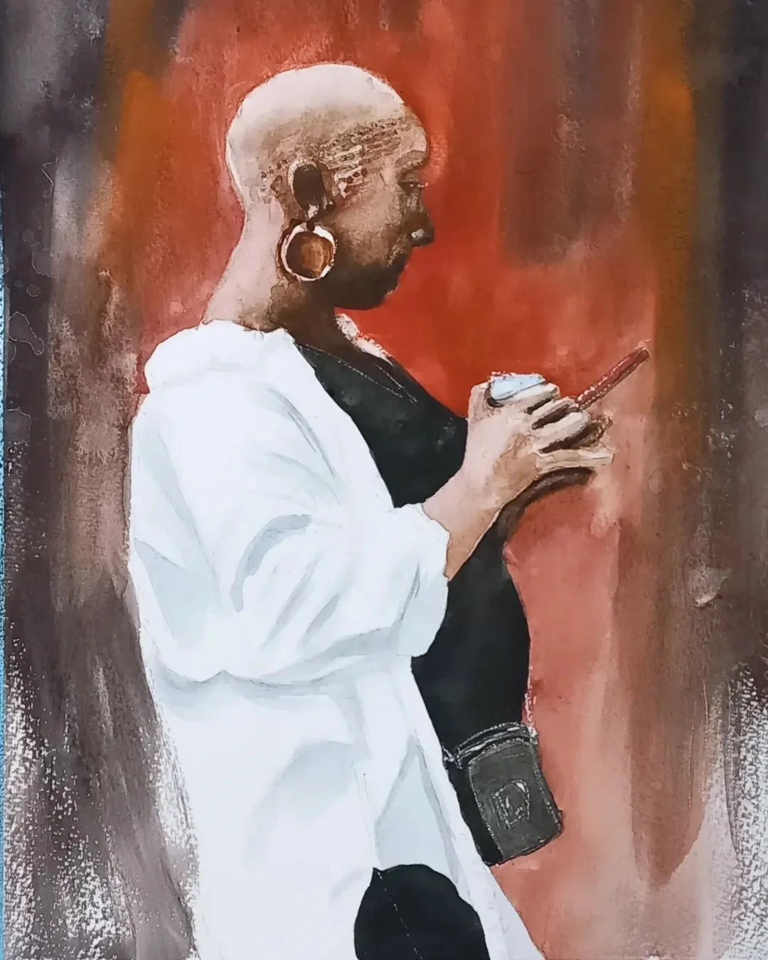 Waiting for you  
| Watercolour on Paper  
| 24 x 32 cm 