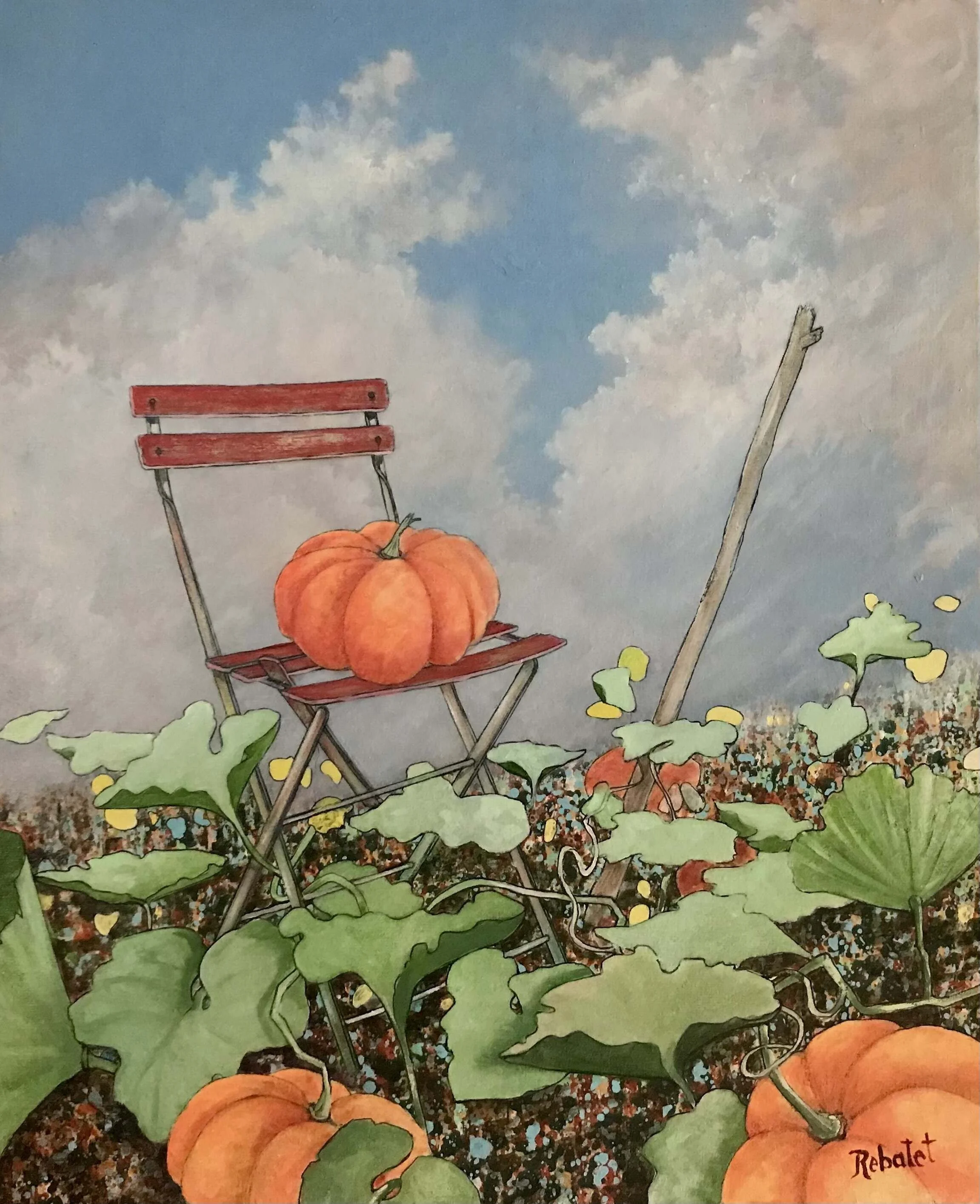 Maillage  
| Oil on Canvas  
| 60 x 73 cm