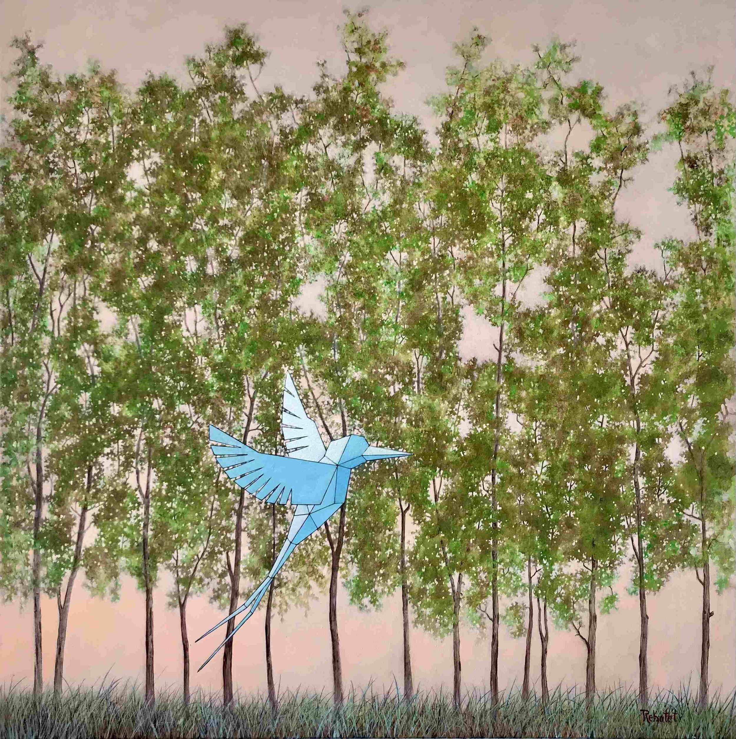 Quiétude  
| Oil on Canvas  
| 100 x 100 cm
