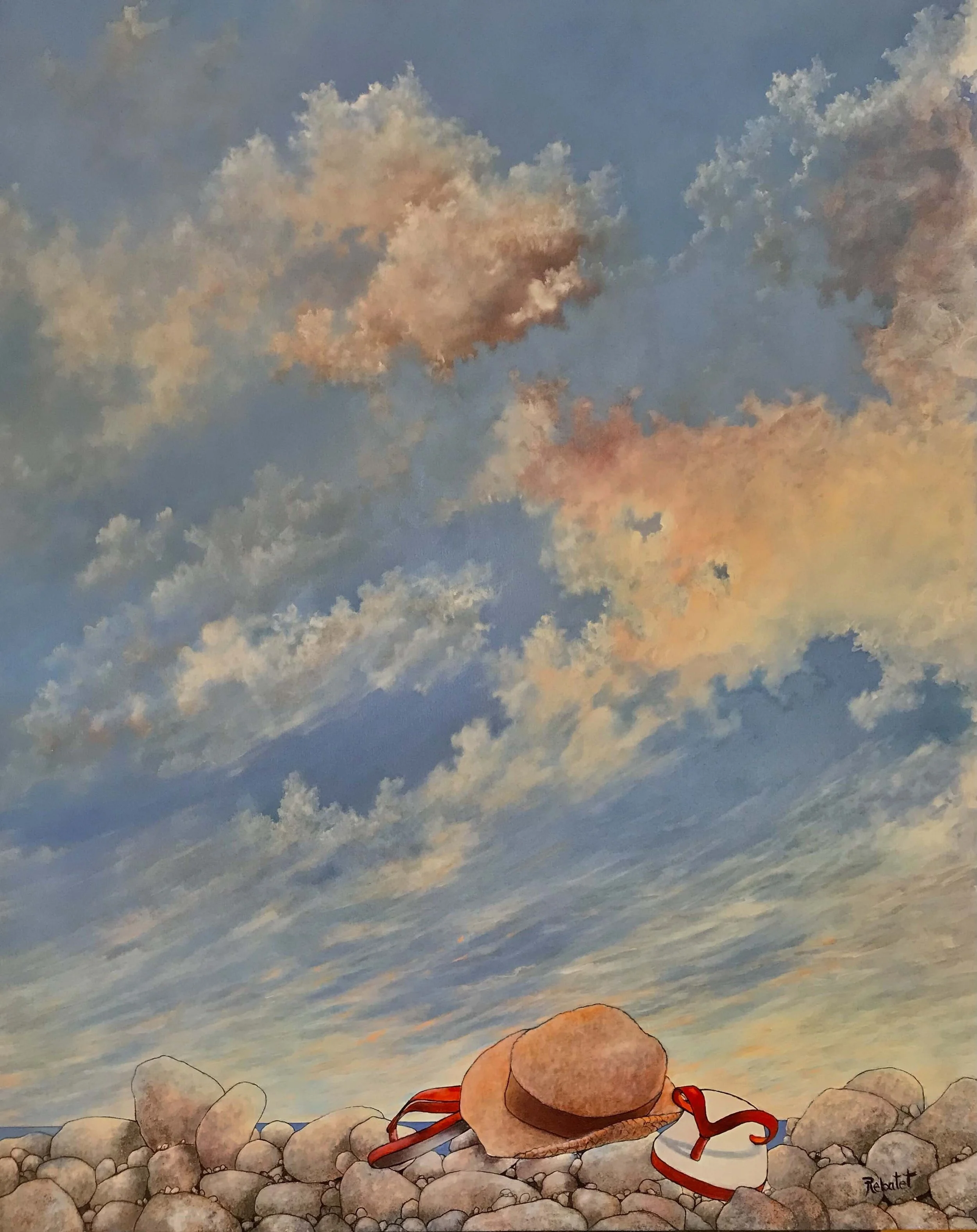 Prendre le temps  
| Oil on Canvas  
| 114 x 146 cm