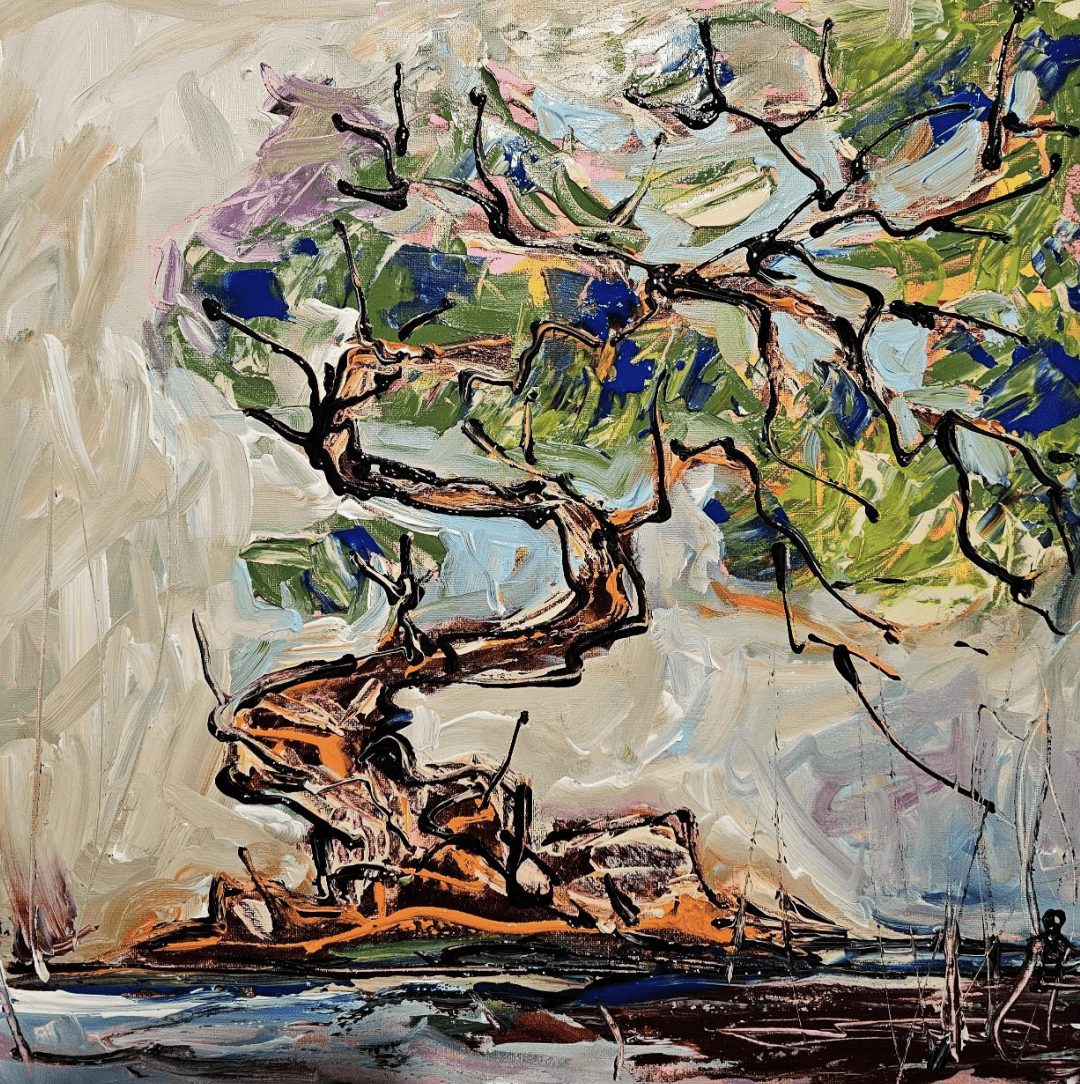Olive tree  
| 50 x 50 cm  
| Acrylic on Canvas