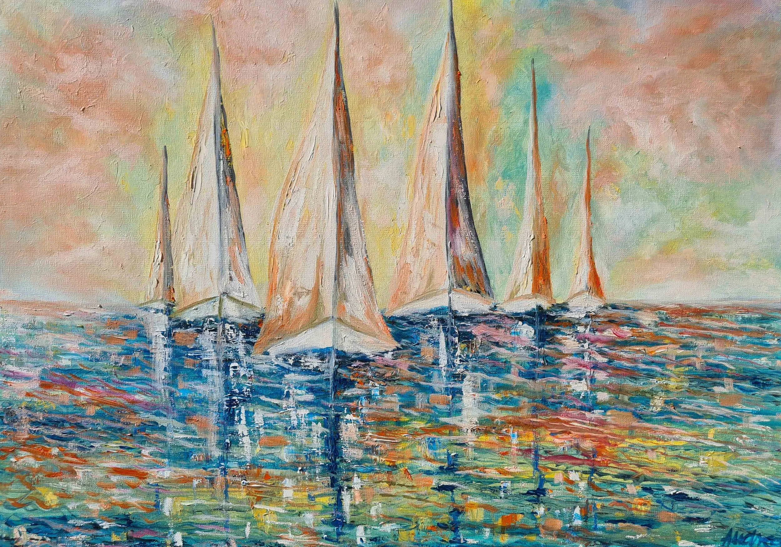 Regata | Oil on Canvas | 50 x 70 cm 