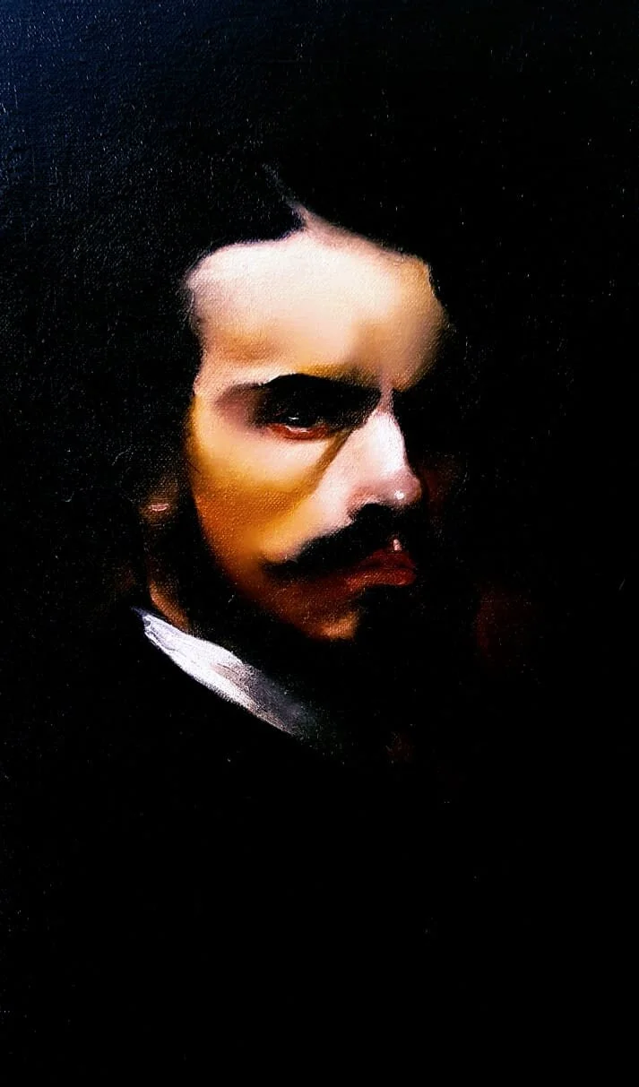 The Painter Alexandre! | Oil on Linen | 40 × 35 cm | 560 USD