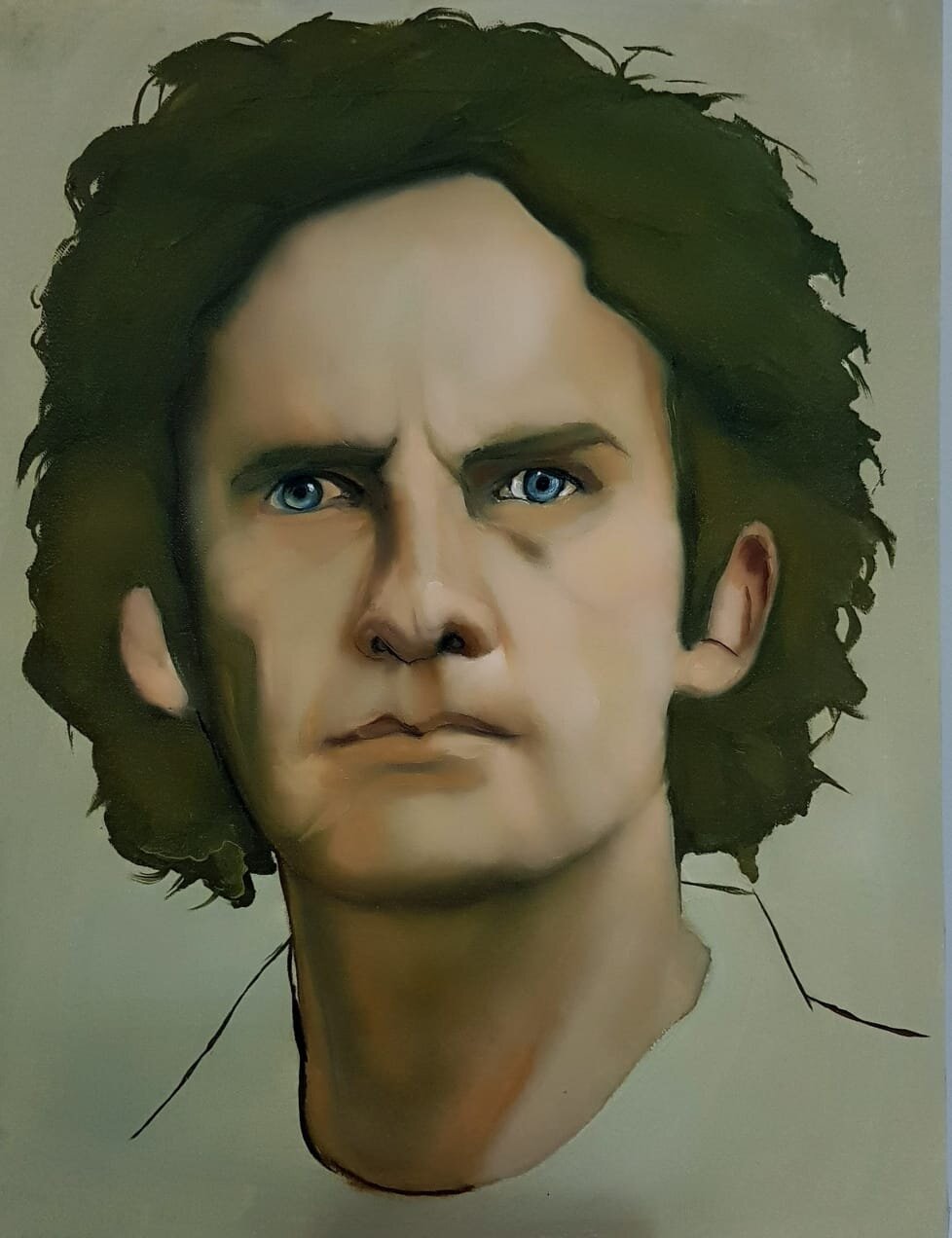 Albanian Man! | Oil on Linen | 50 x 45 cm | 700 USD