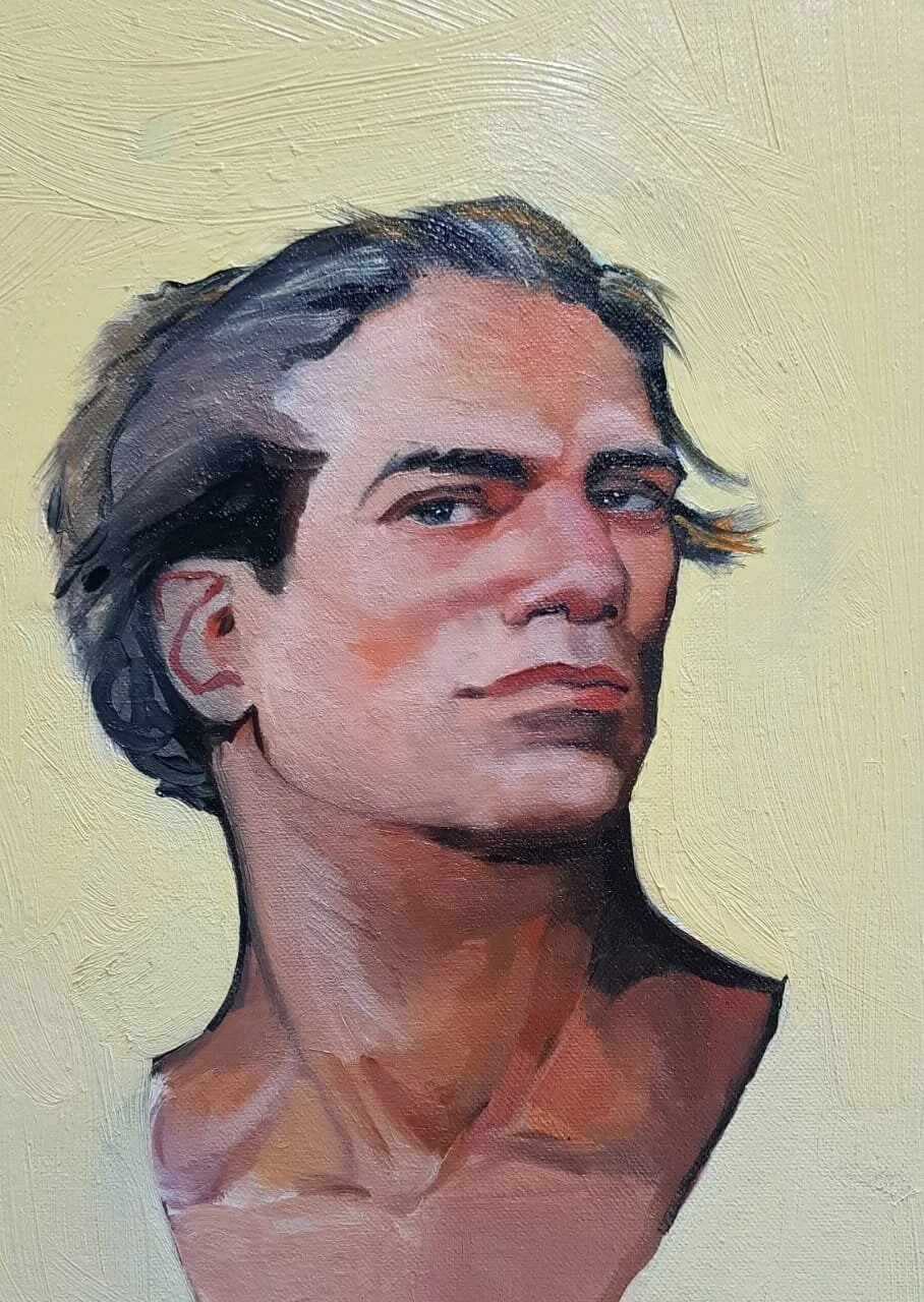 Seriously in feelings! | Oil on Linen | 60 × 55 cm | 1250 USD