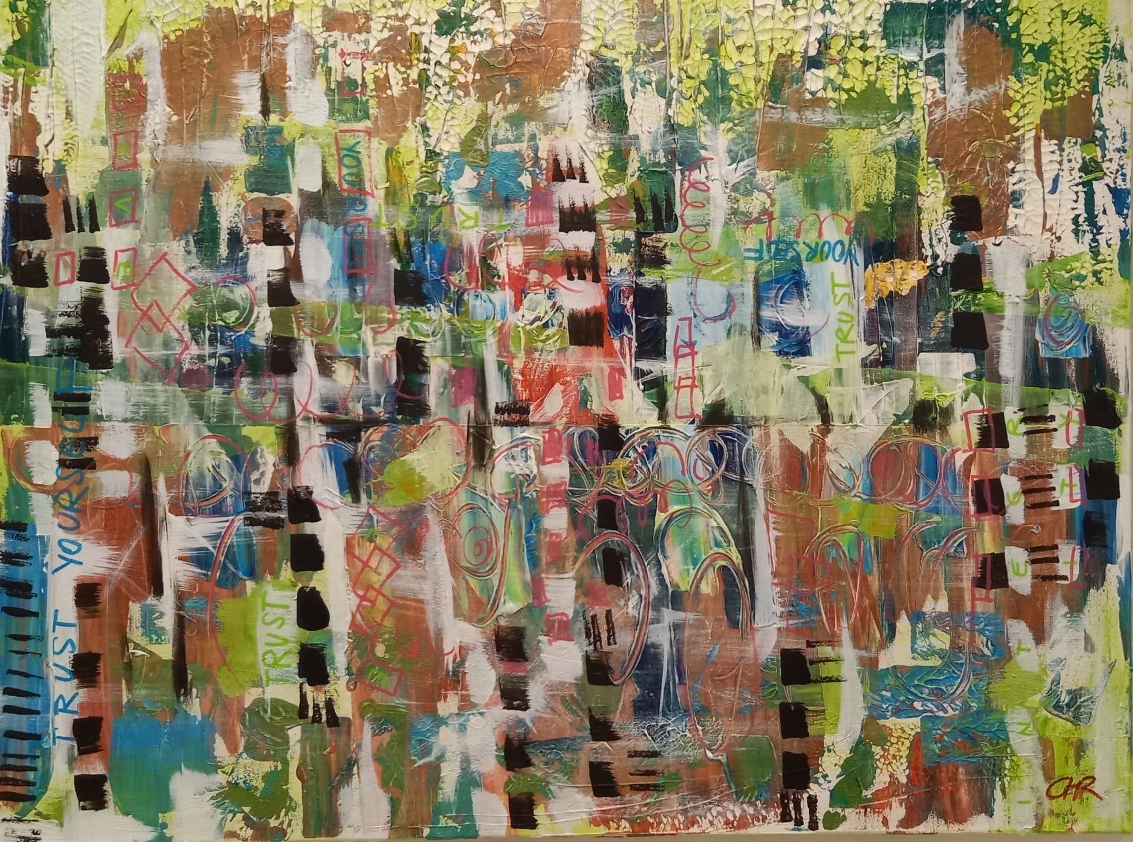 Trust Yourself  
| Mixed Media on Canvas  
| 80 x 60 cm