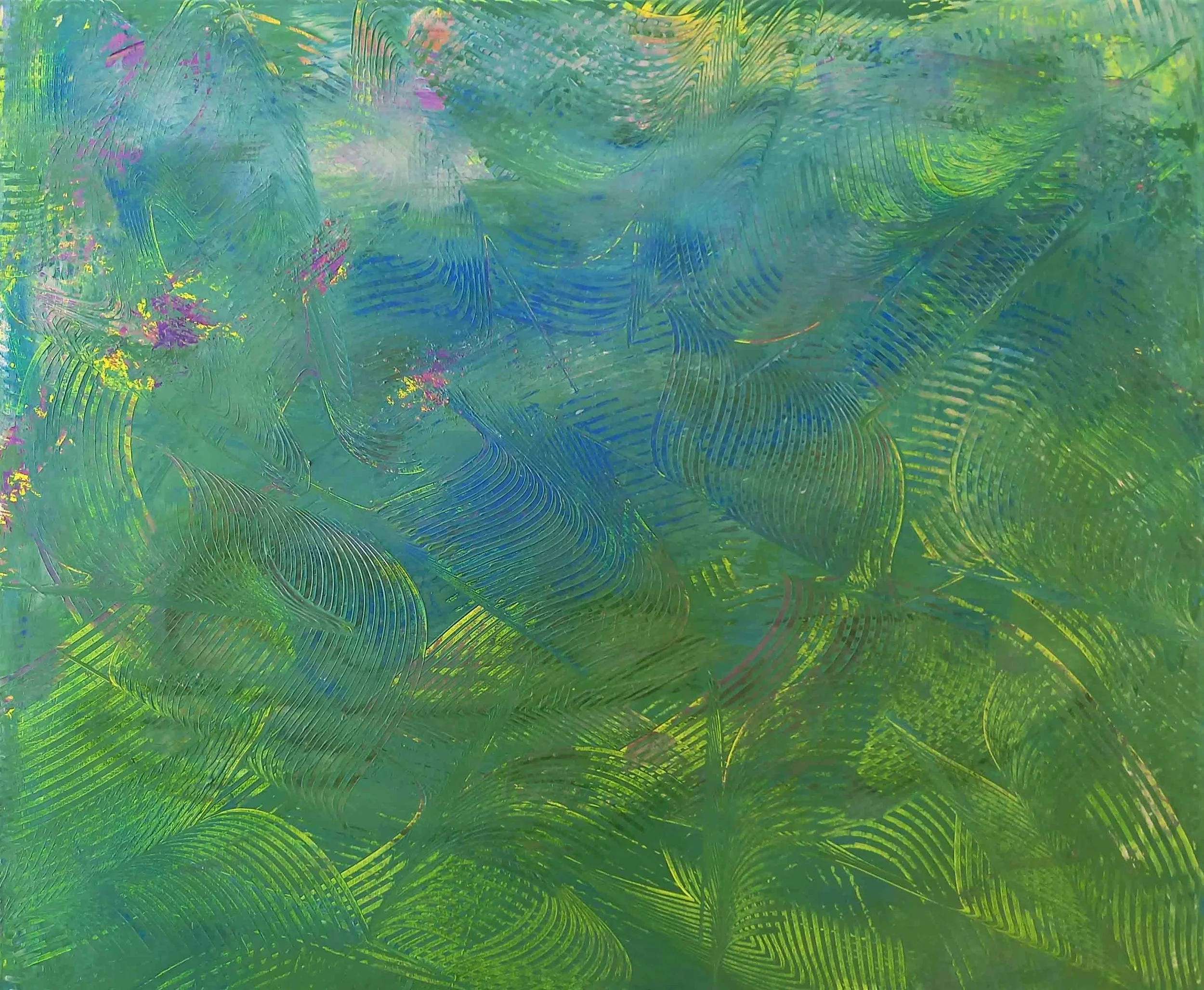 Dance of the waves  
| Acrylic on Canvas  
| 120 x 100 cm 