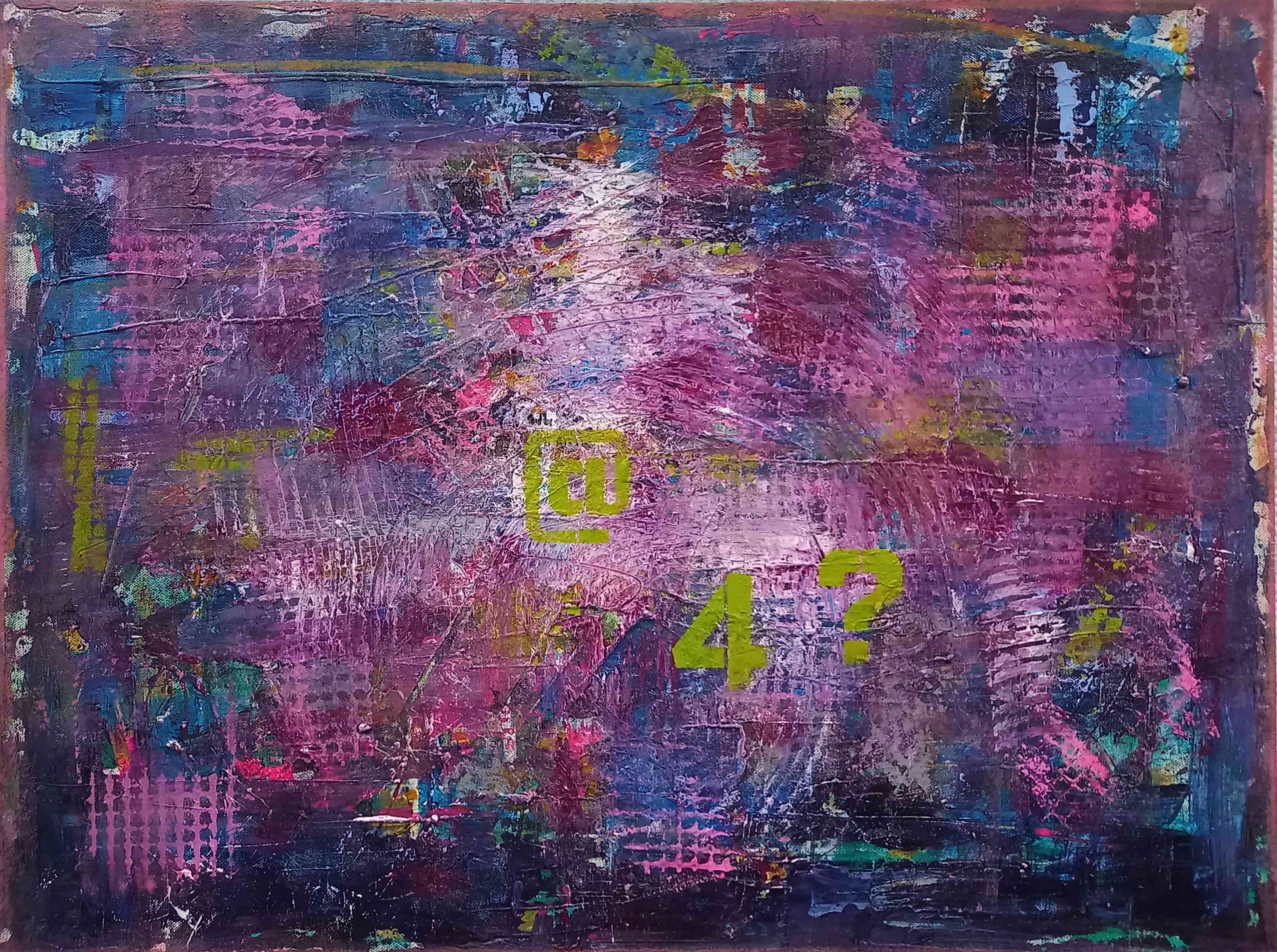 Nightflight  
| Mixed Media on Canvas  
| 80 x 60 cm