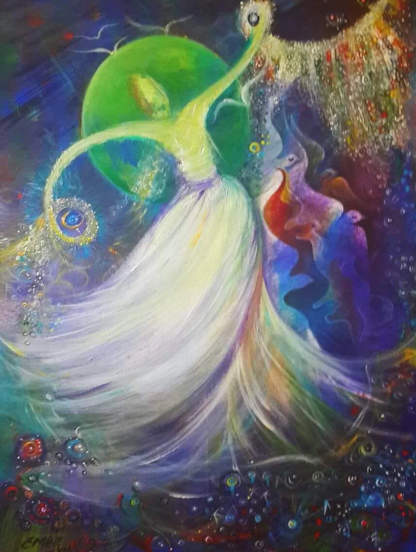 Mystical Dance of Peace and Tolerance | Acrylic on Canvas | 50 x 70 cm | 1800 USD