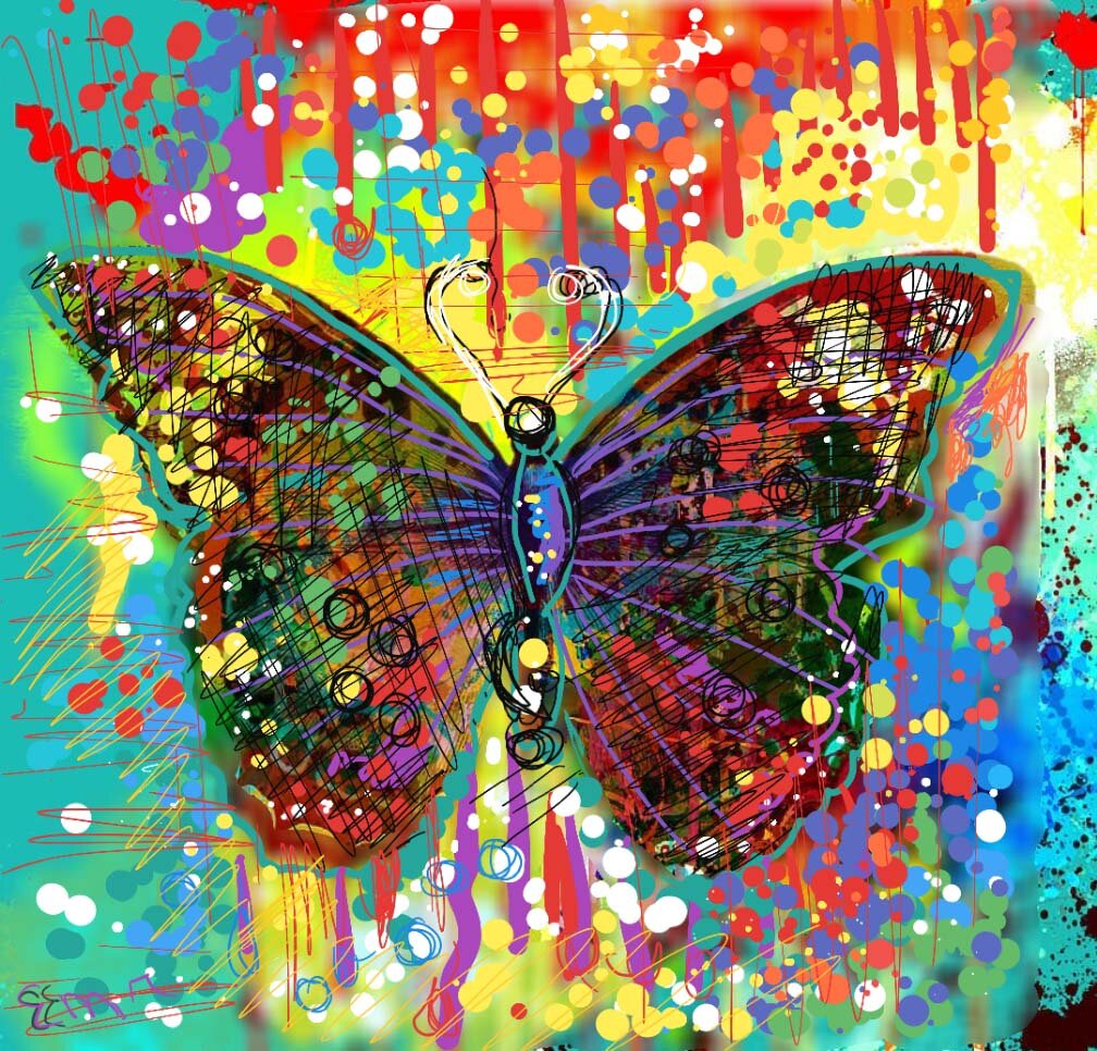 Abstract Butterfly | Acrylic on Canvas | 25 x 35 cm | 900 USD