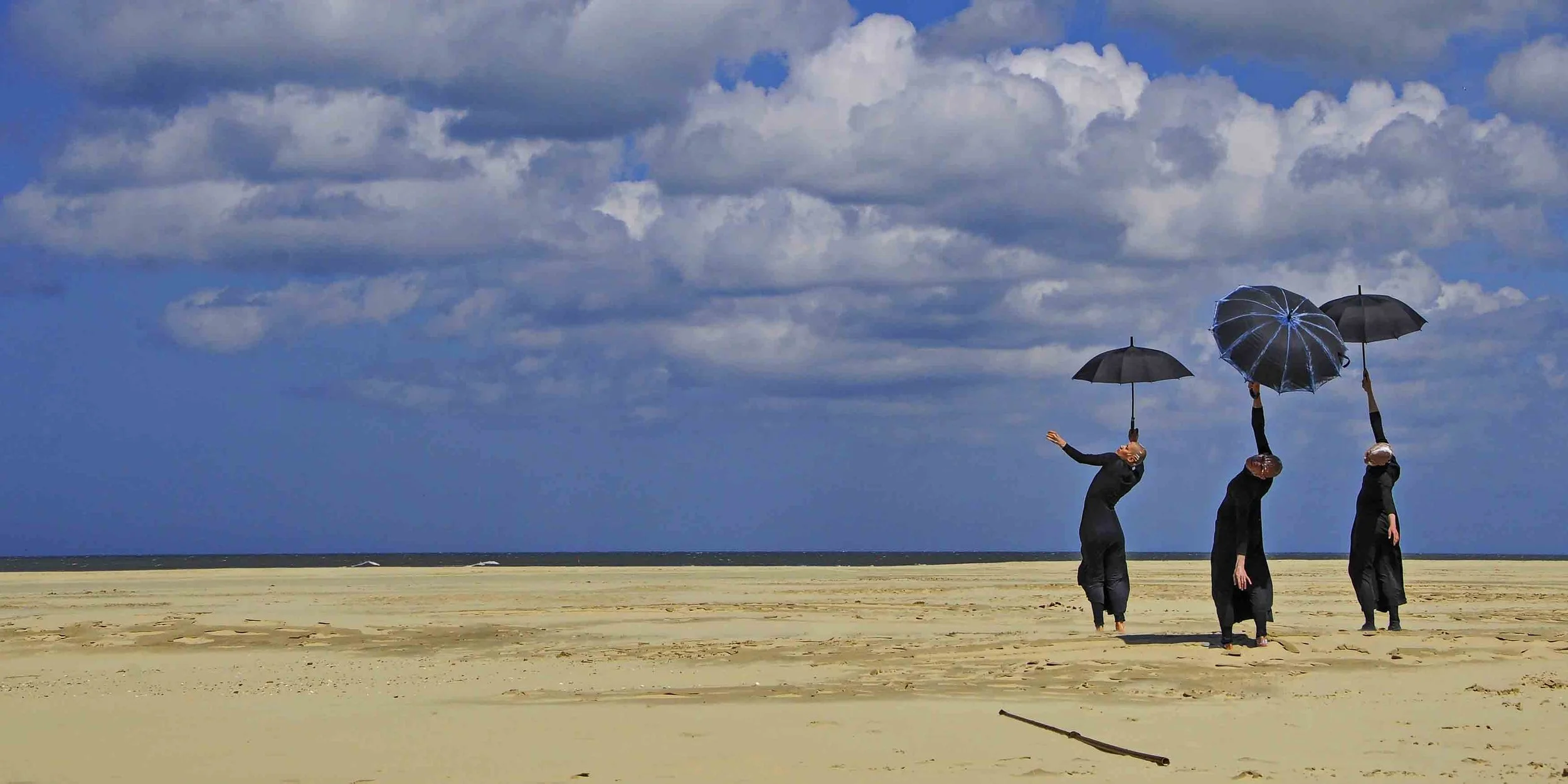 Waiting for the Rain on a Sunny Day at the Beach 