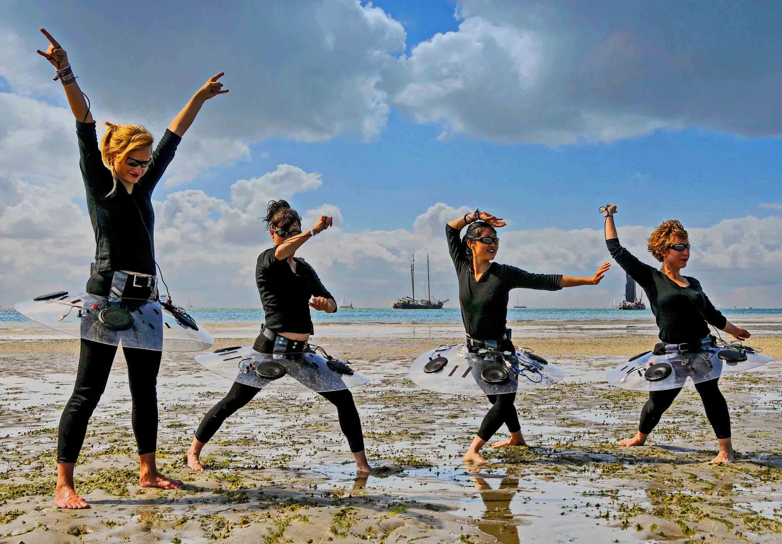 Dancing on the Beach at Low Tide 