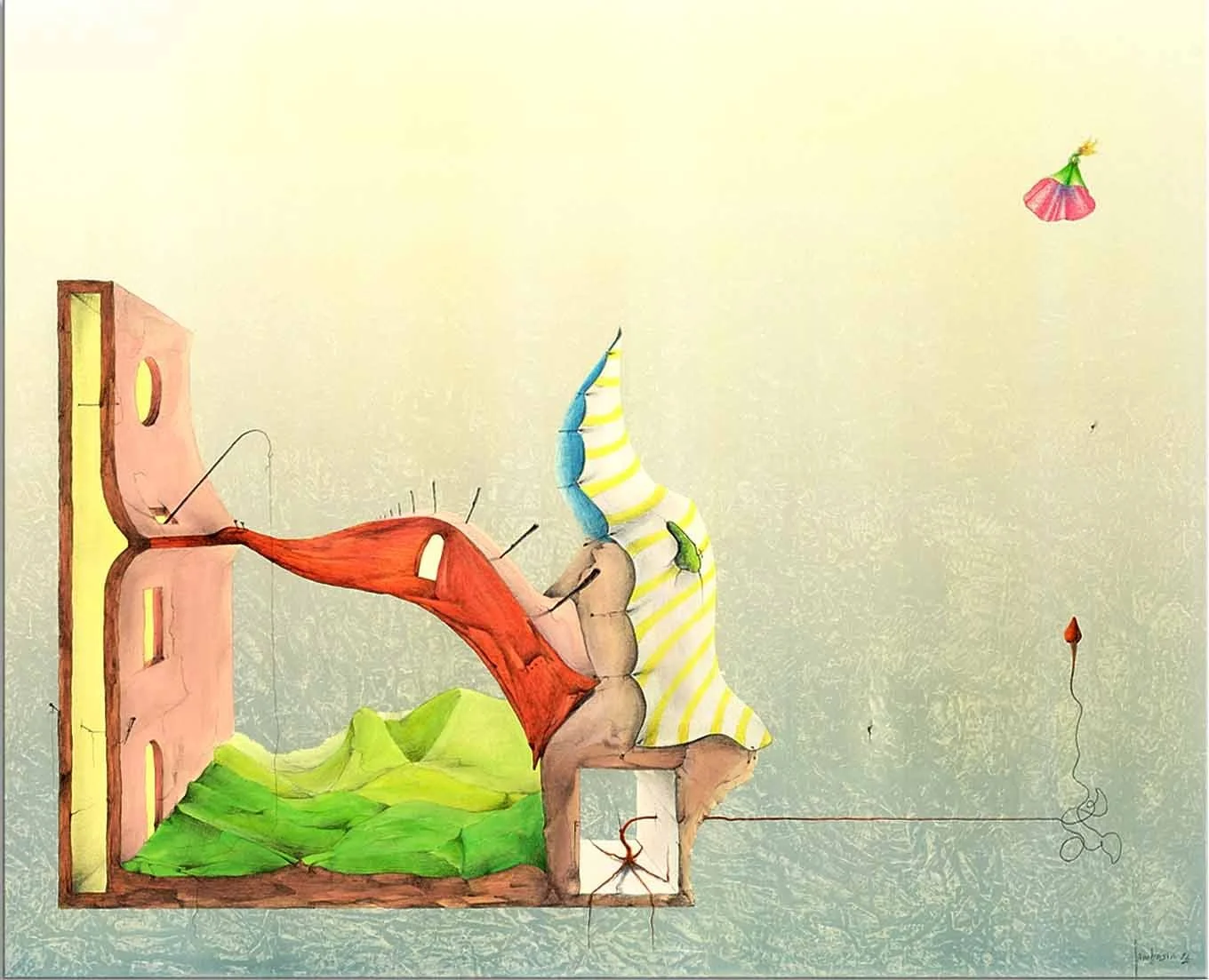 Trip No. 5  
| Mixed Media on Graphic Cardboard  
| 50 x 70 cm