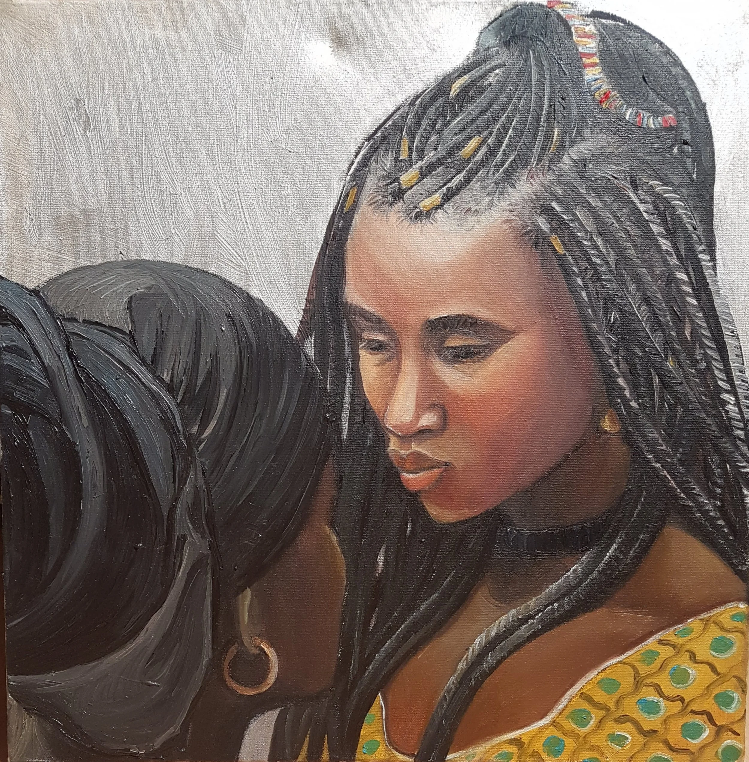 Africa Mood 1  
| 40 x 40 cm  
| Oil on Canvas
