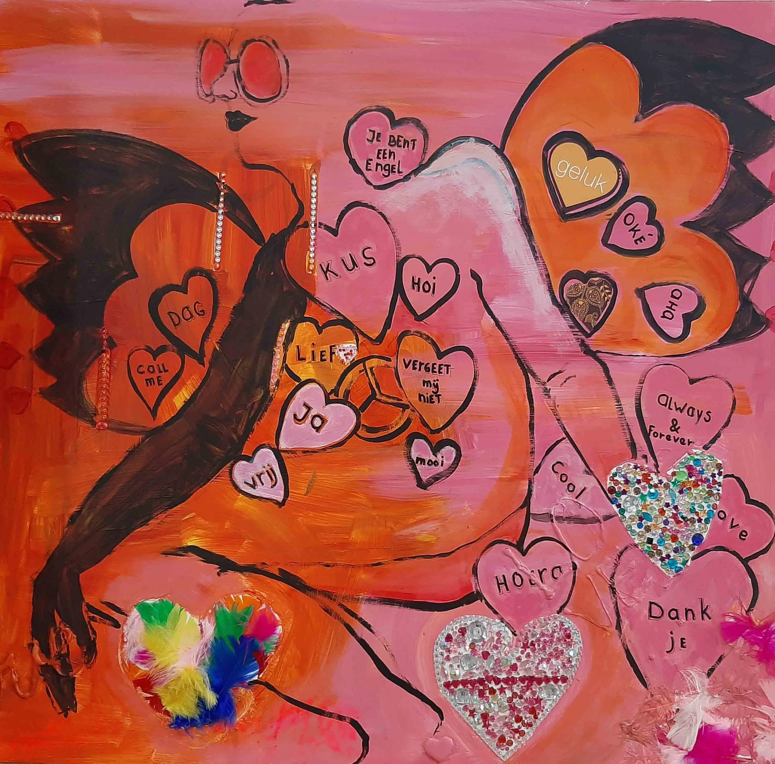 Diary Pages  
| Mixed Media on Foam  
| 80 x 85 cm