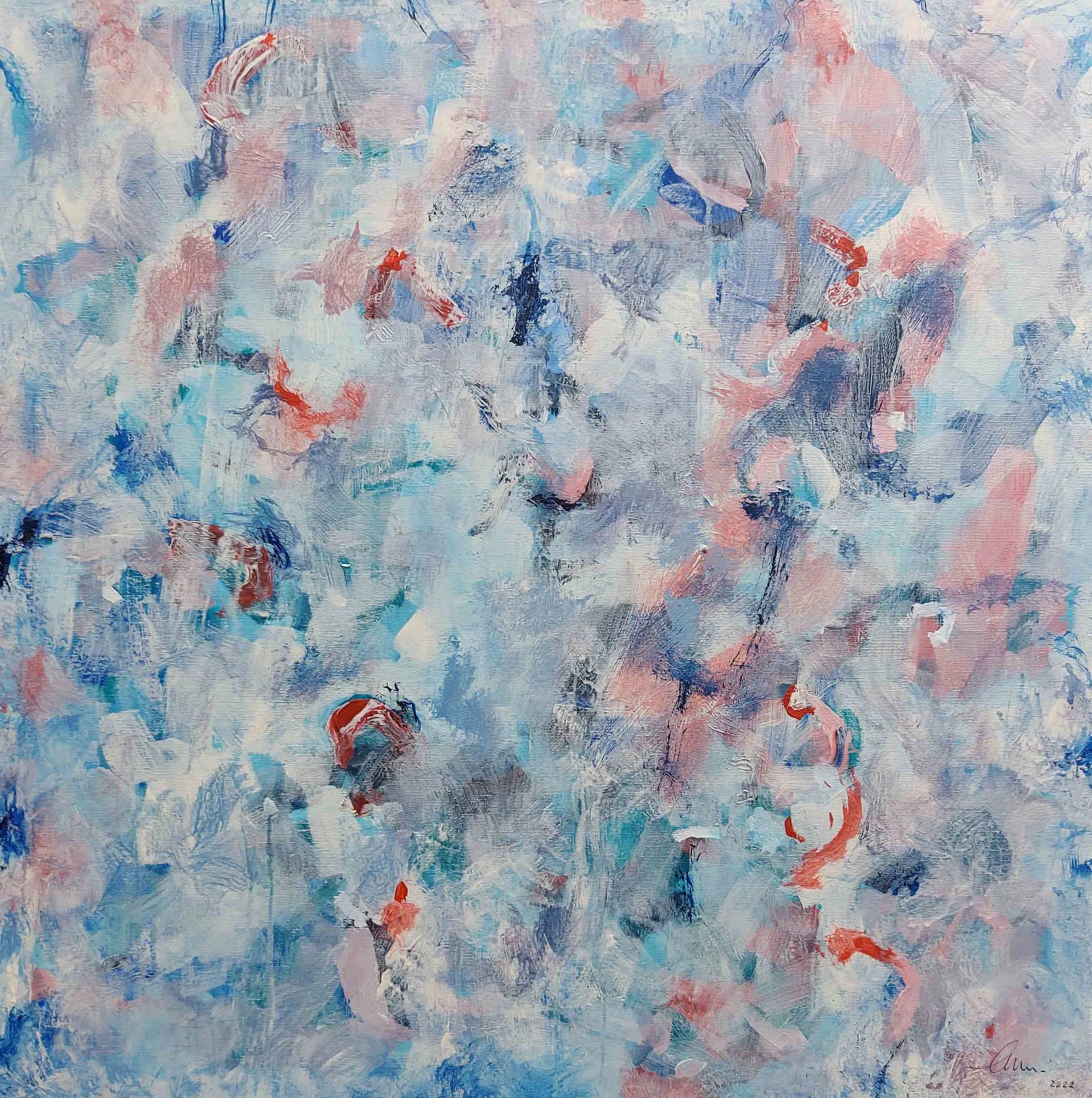 Garden in Winter | Acrylic on Canvas | 70 x 70 cm | 1500 USD