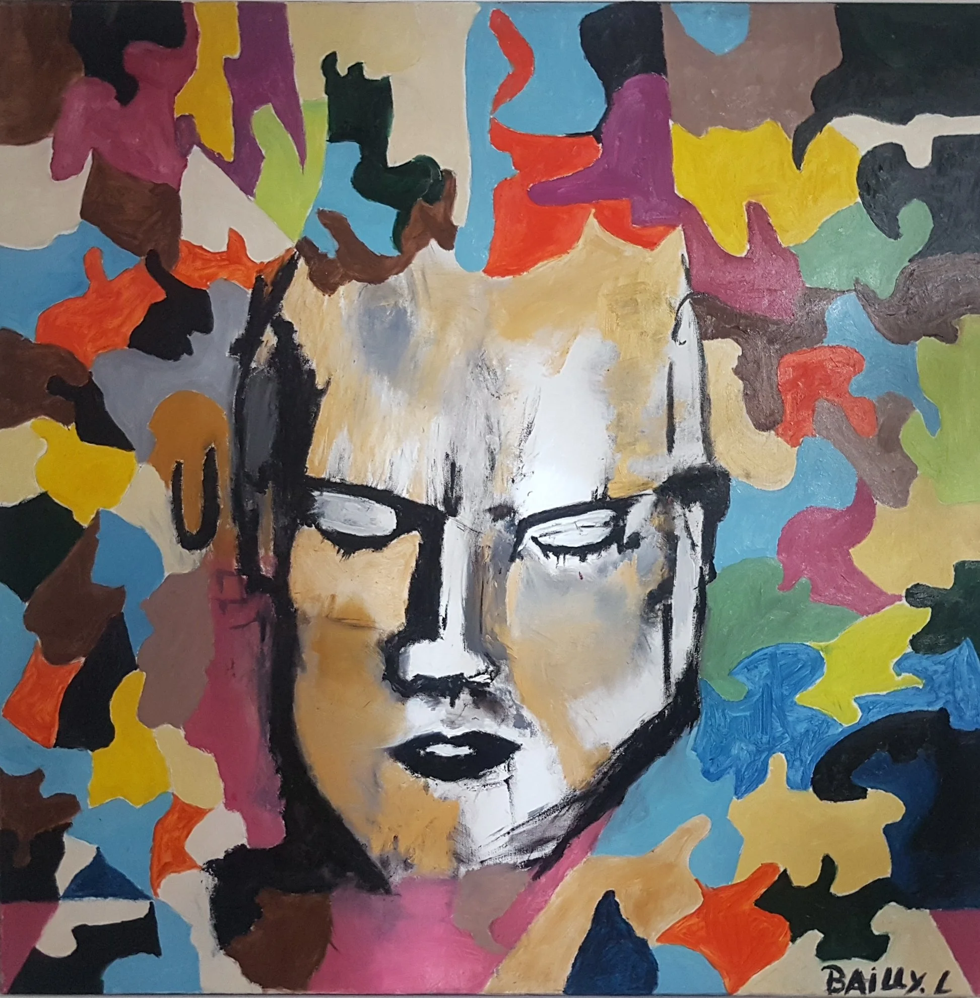 Living Colours 
| Oil on Canvas
| 100 × 100 cm
| 895 USD