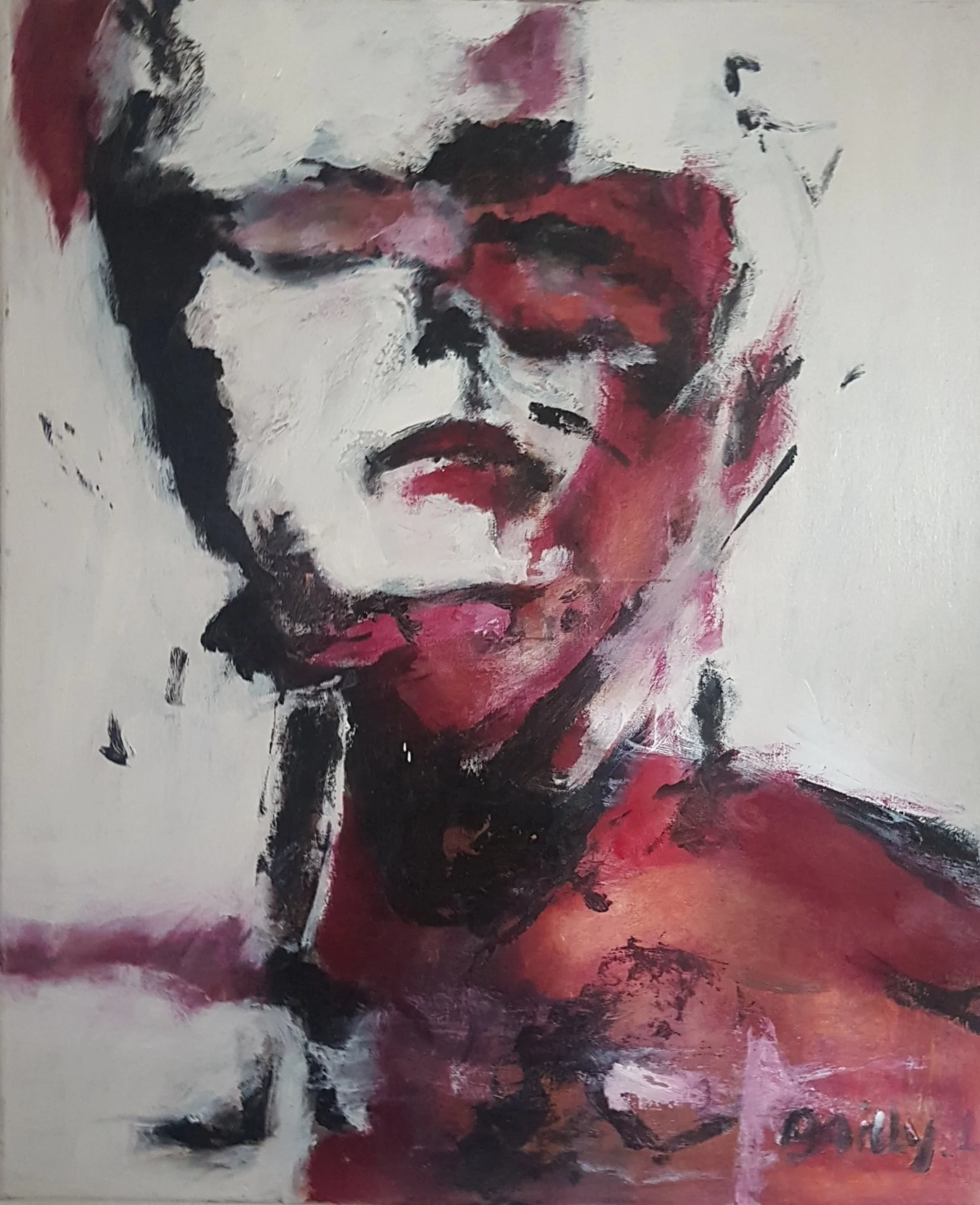 Apache 
| Mixed Media (Oil & Acrylic) on Canvas
| 64 × 54 cm
| 390 USD