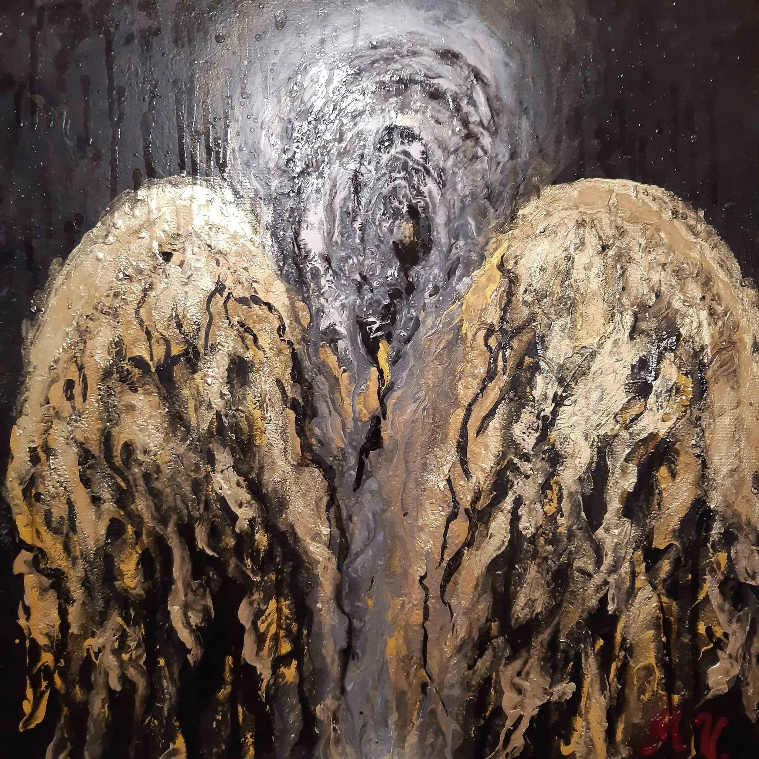 Sunflower | Acrylic on Canvas | 40 x 40 cm | 400 USD                    