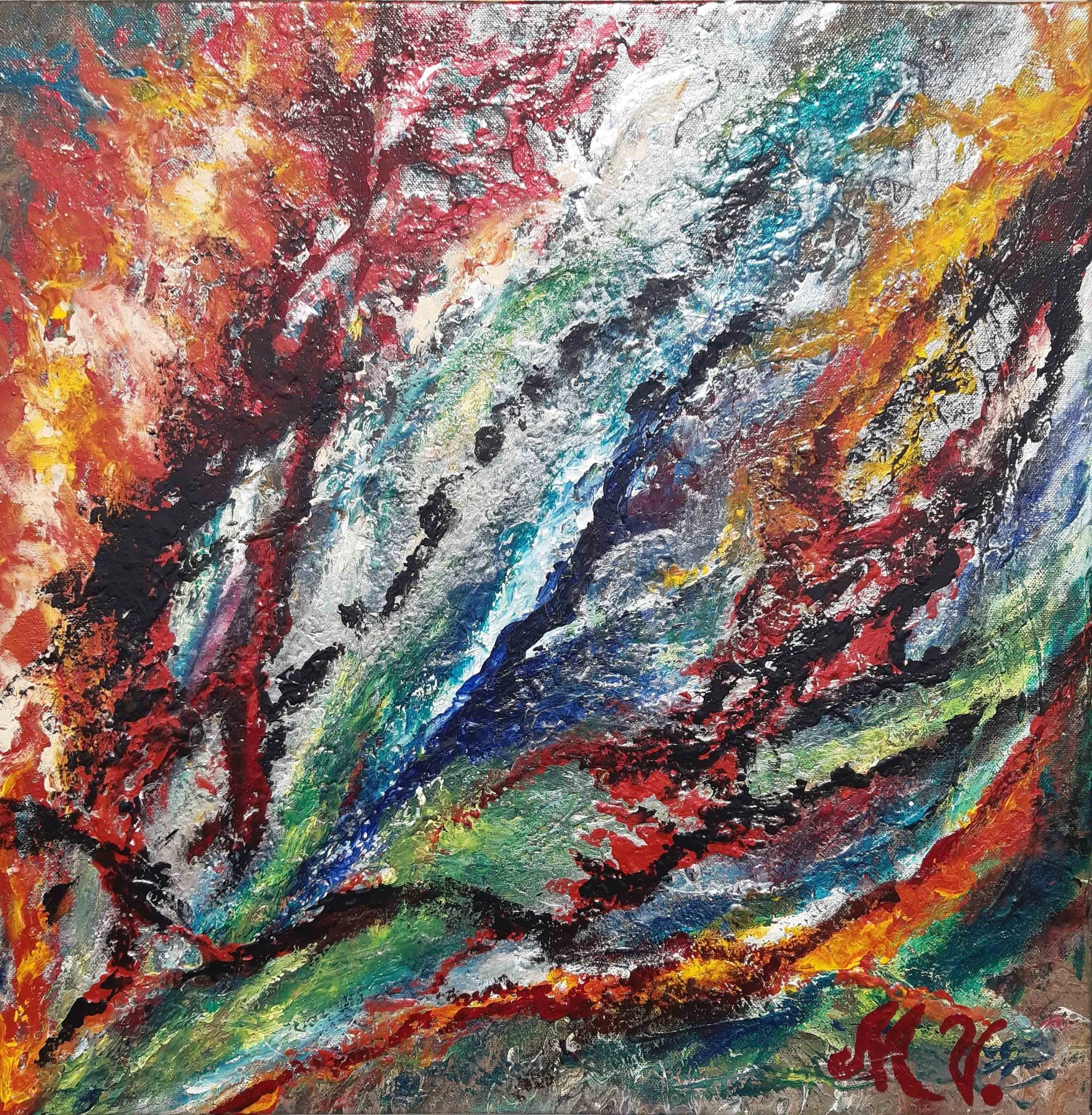 Patagonia | Acrylic on Canvas | 65 x 65 cm | 1500 USD
