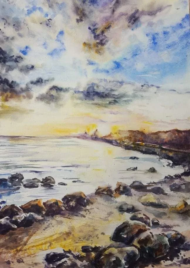 Seascape | Watercolour on Paper | 30 x 40 cm | 400 USD
