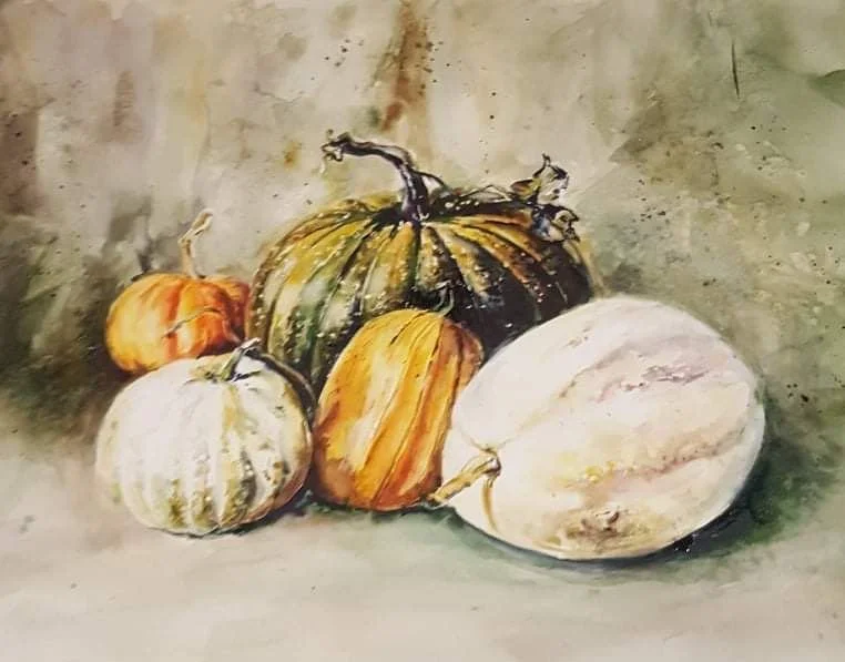 Pumpkin | Watercolour on Paper | 60 x 40 cm | 500 USD