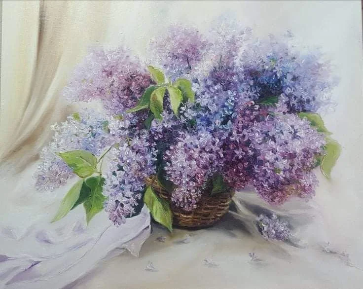 Bouquet of Lilacs | Oil on Canvas | 50 x 40 cm | 600 USD