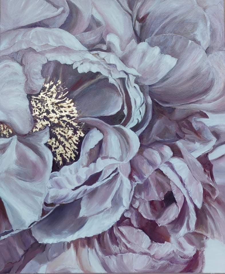 Peonies | Oil on Canvas | 60 x 70 cm | 900 USD