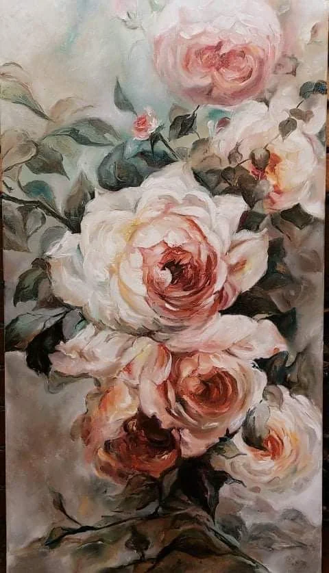 In the Garden | Oil on Canvas | 50 x 90 cm | 1000 USD