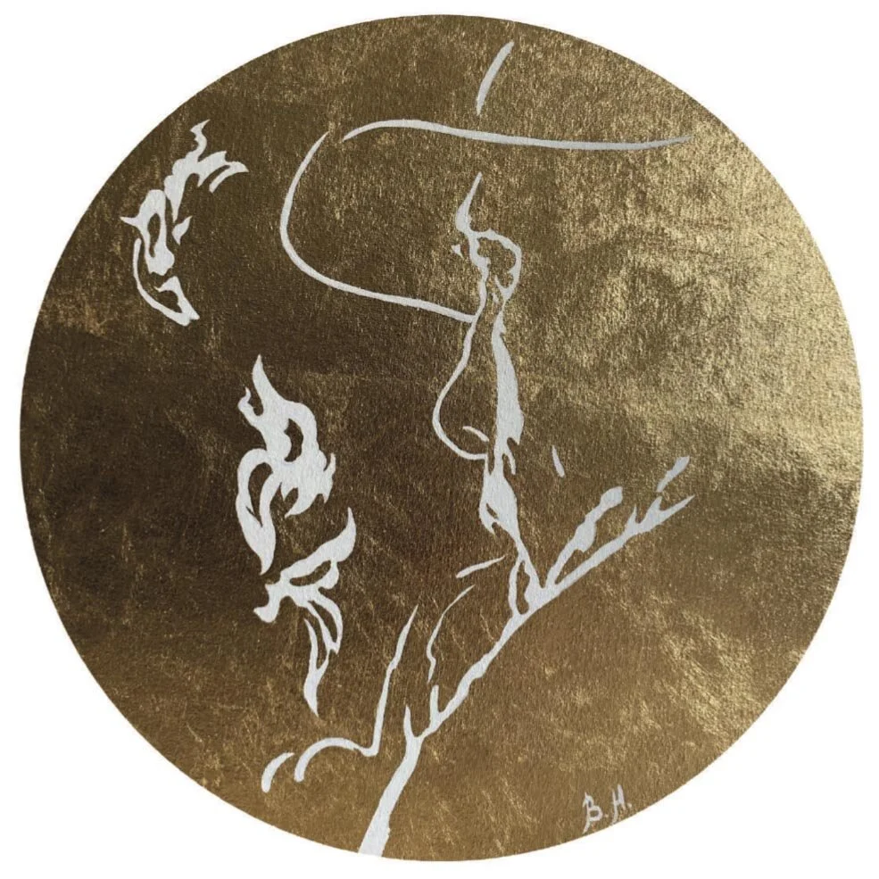 The One Who Smokes a Pipe | Diameter: 40 cm | 150 USD