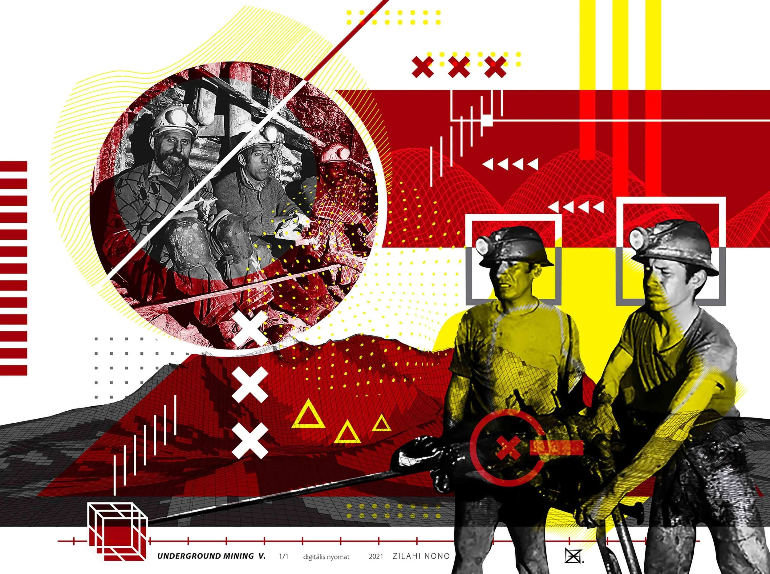 Underground Mining 5 | Digital Technique / C-print | 70 x 100 cm | 450 USD 