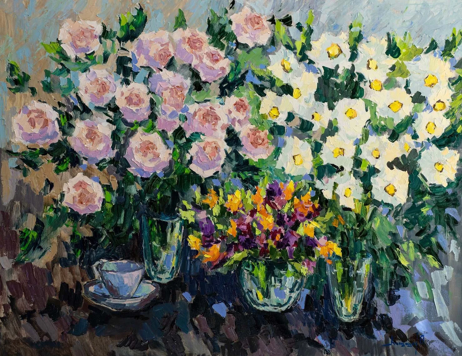 And the spring is outside the window | Oil on Canvas | 130 x 100 cm | On Demand