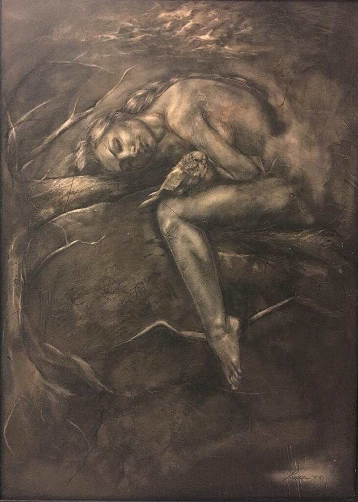 Sleep
| 2016
| Mixed Media on MDF
| 70 x 50 cm
| 1200 USD