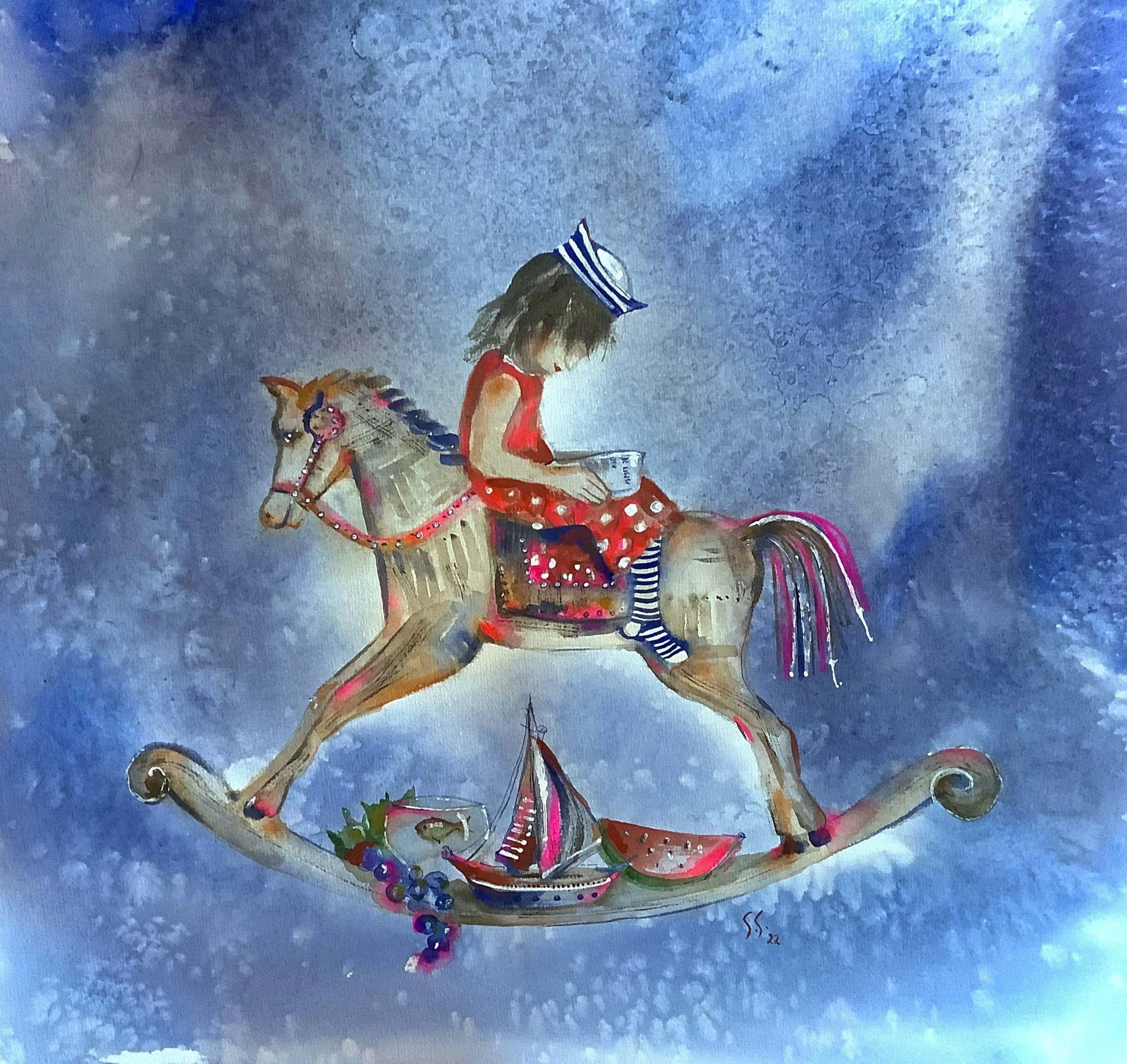 Petra Pan | Watercolour on Paper | 30 x 30 cm | 450 USD