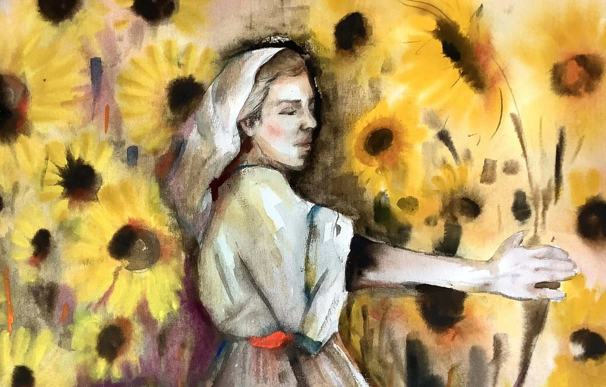 Almost Shadow | 45 x 30 cm | Watercolour on Paper | 500 USD