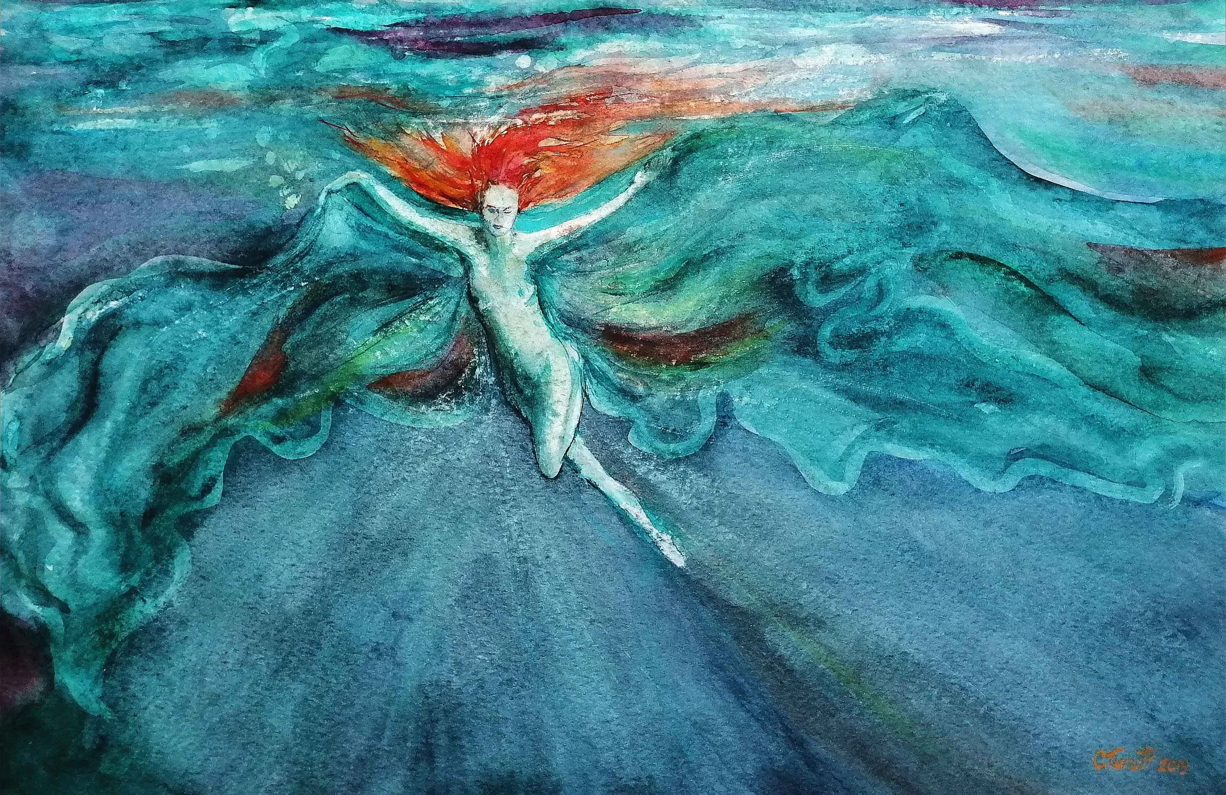 Freedom | Watercolour | 56 x 38 cm | 500 USD