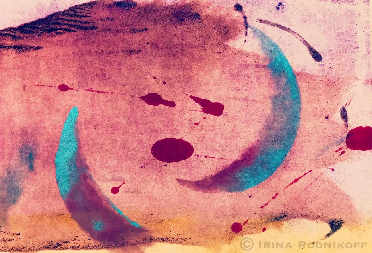 Moonlight | 42 cm x 54 cm | Monotype on Paper | 950 USD (Framed)