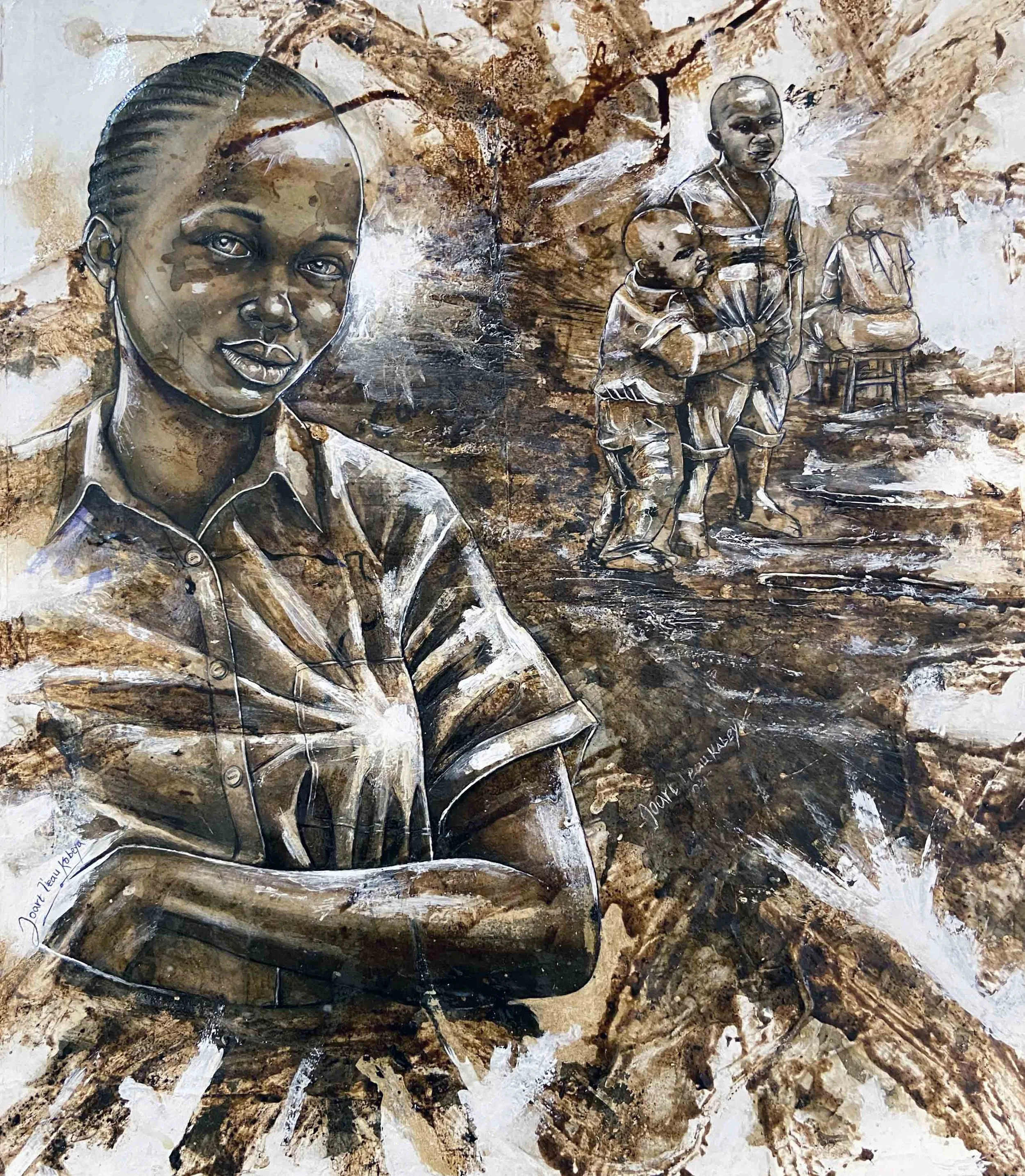 Africa's Girls Education | Coffee-Sukarism | 48 x 55 cm | 