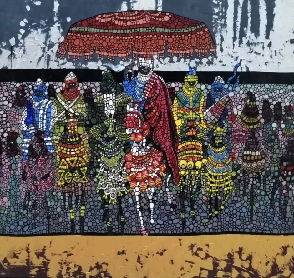 The Aura of the King | Acrylic on Canvas | 93 x 111 cm | 2950 USD