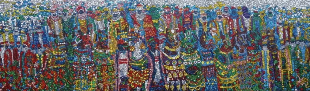 The Prestige of a King | Acrylic on Canvas | 117 x 368 cm | 14730 USD