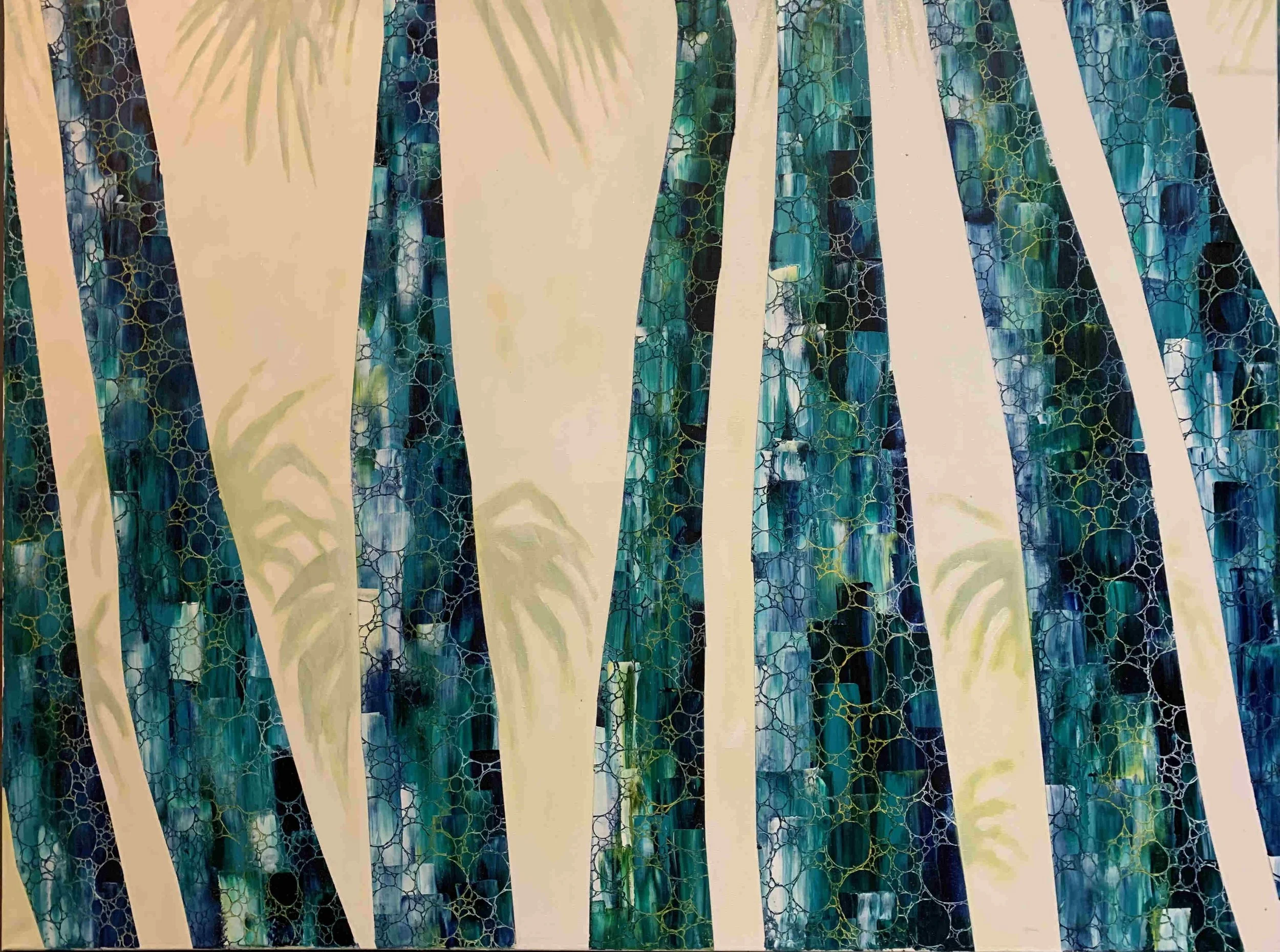 Palmistes  
| Oil on Canvas  
| 90 x 120 cm