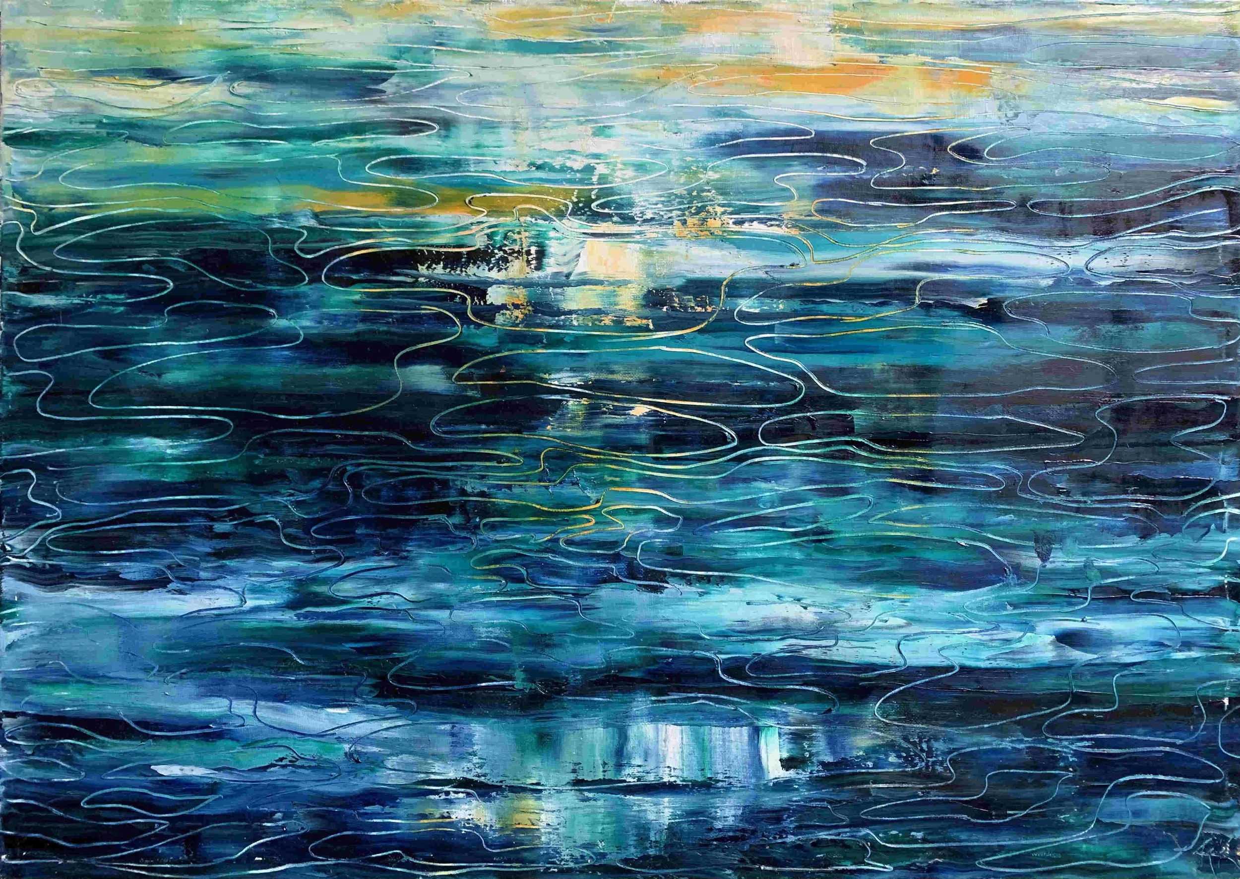 Reflet N°102  
| Oil on Canvas  
| 50 x 70 cm 