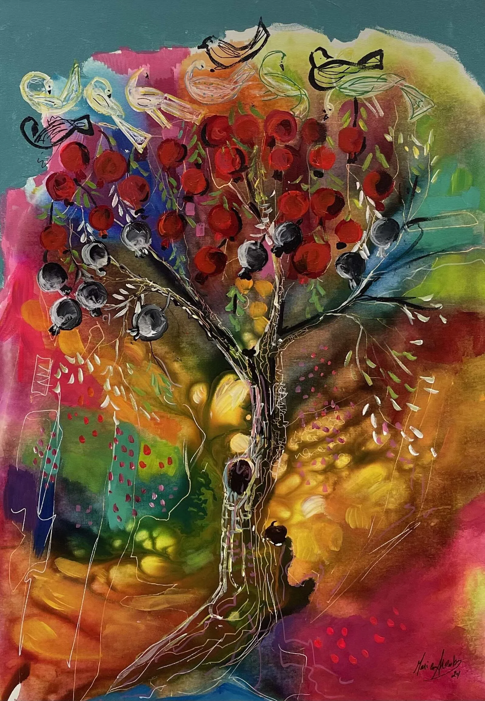 Beauty of the nature  
| Mixed Media on Canvas  
| 50 x 70 cm