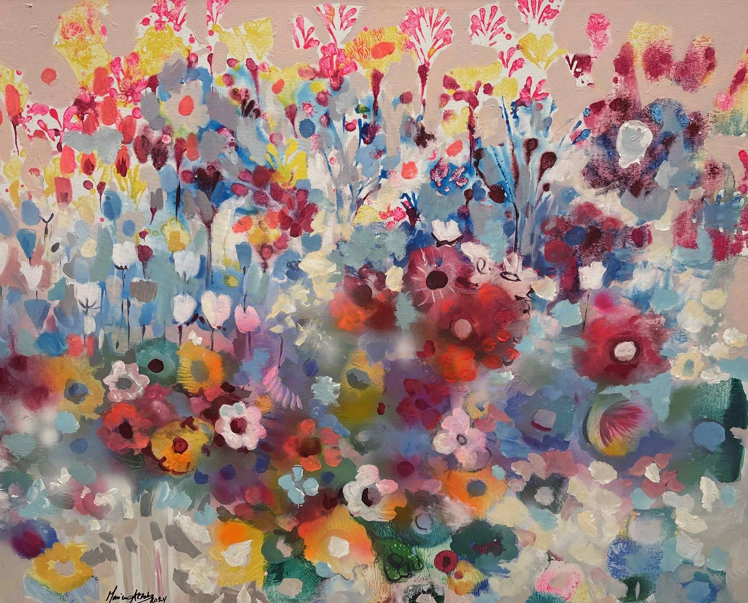 Odeur de mon pays  
| Mixed Media on Canvas  
| 150 x 120 cm