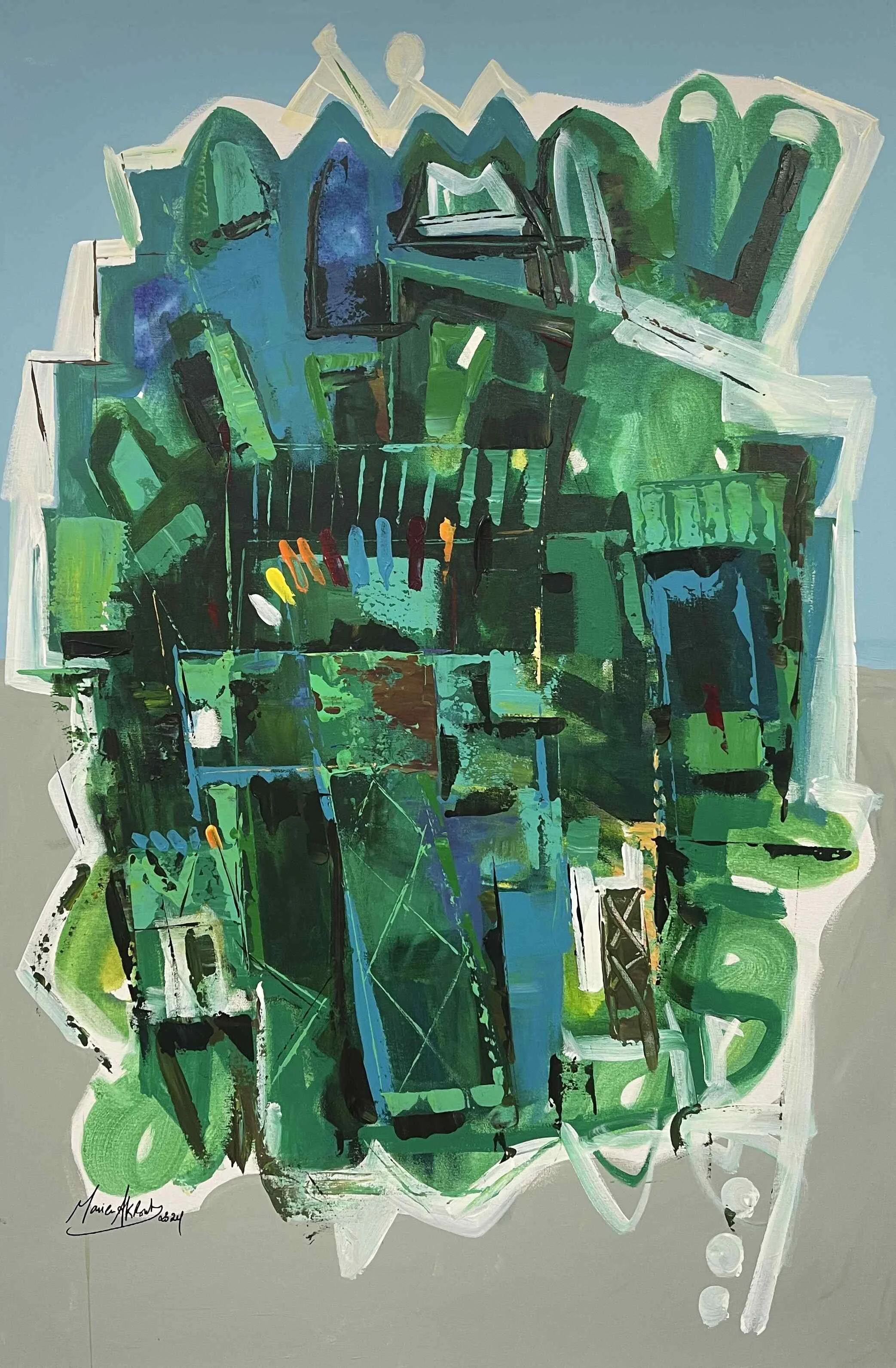 Home  
| Mixed Media on Canvas  
| 120 x 80 cm