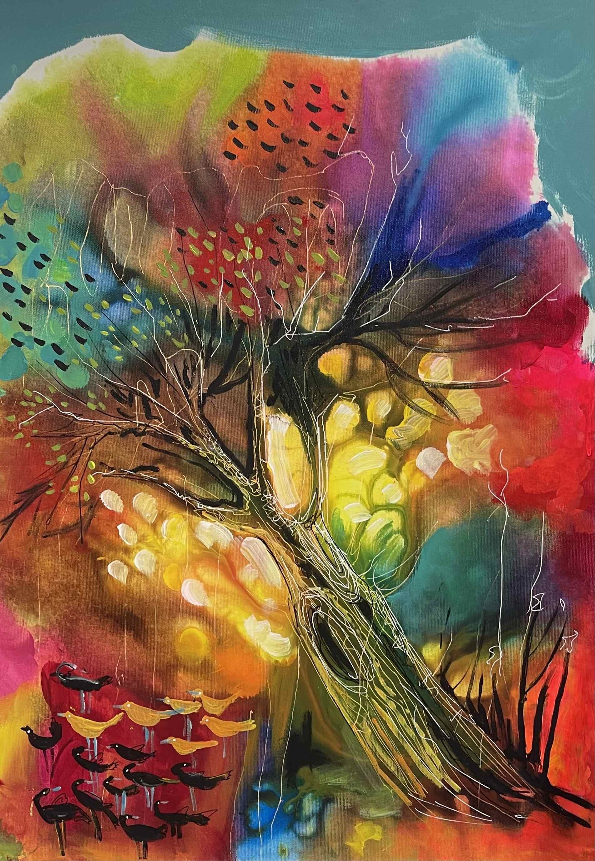 Our mother  
| Mixed Media on Canvas  
| 70 x 50 cm